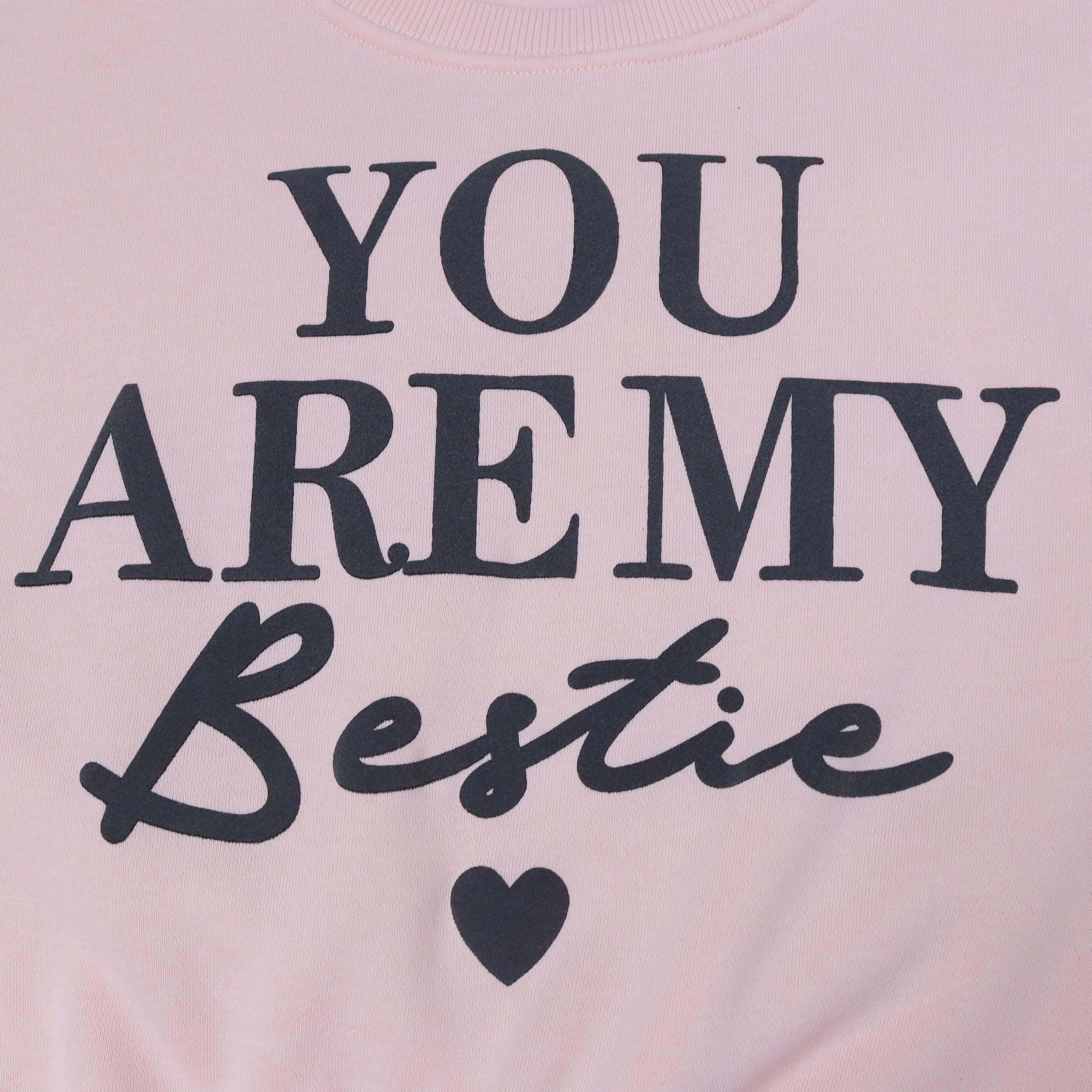 بلوفر من مزيج القطن مع رسومات للبنات Thumbnail 3