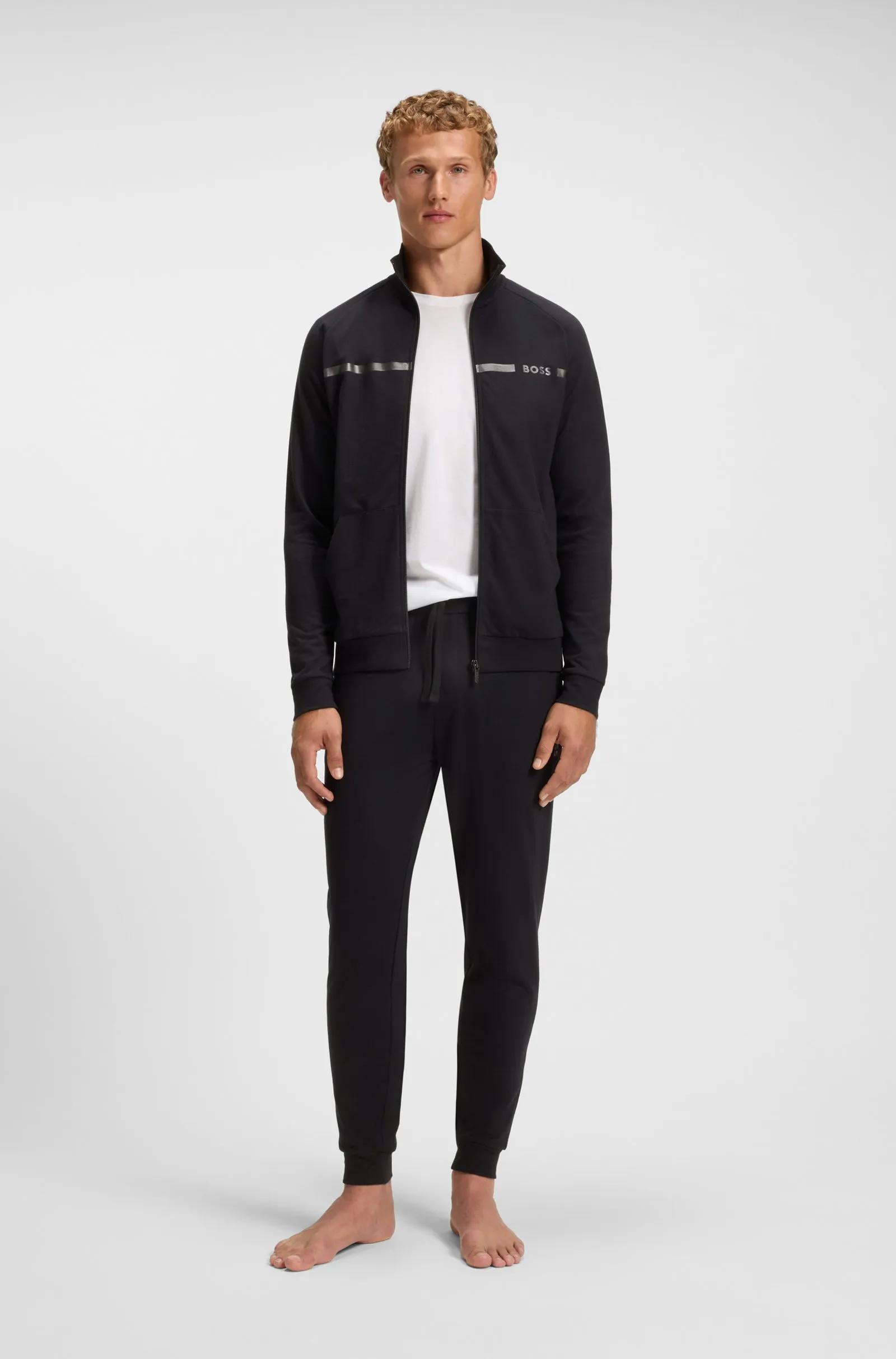 سترة BOSS مخططة وشعار Thumbnail 2