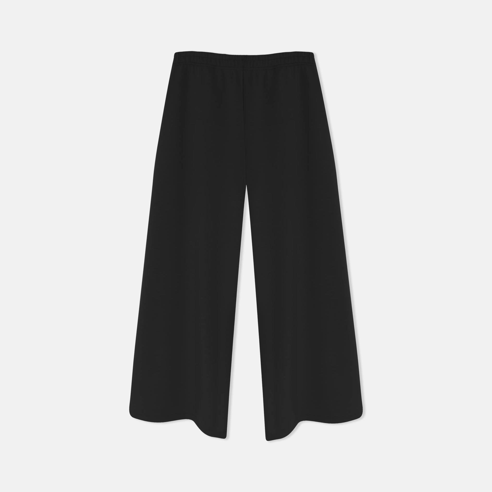 بنطلون واسع الساق من قماش الجيرسي الناعم alternative product image