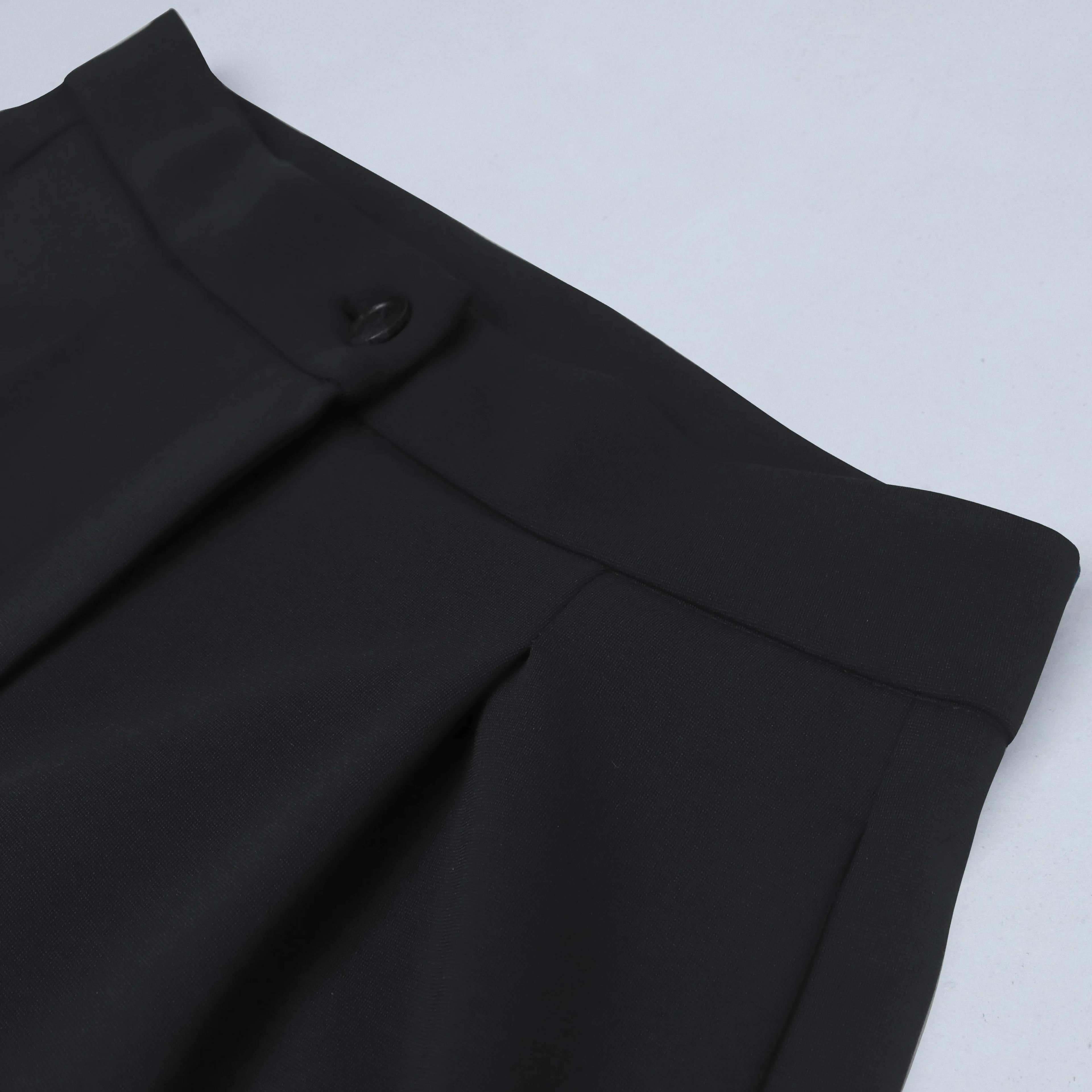 بنطلون رسمي واسع الساق مع طيات أمامية Thumbnail 2