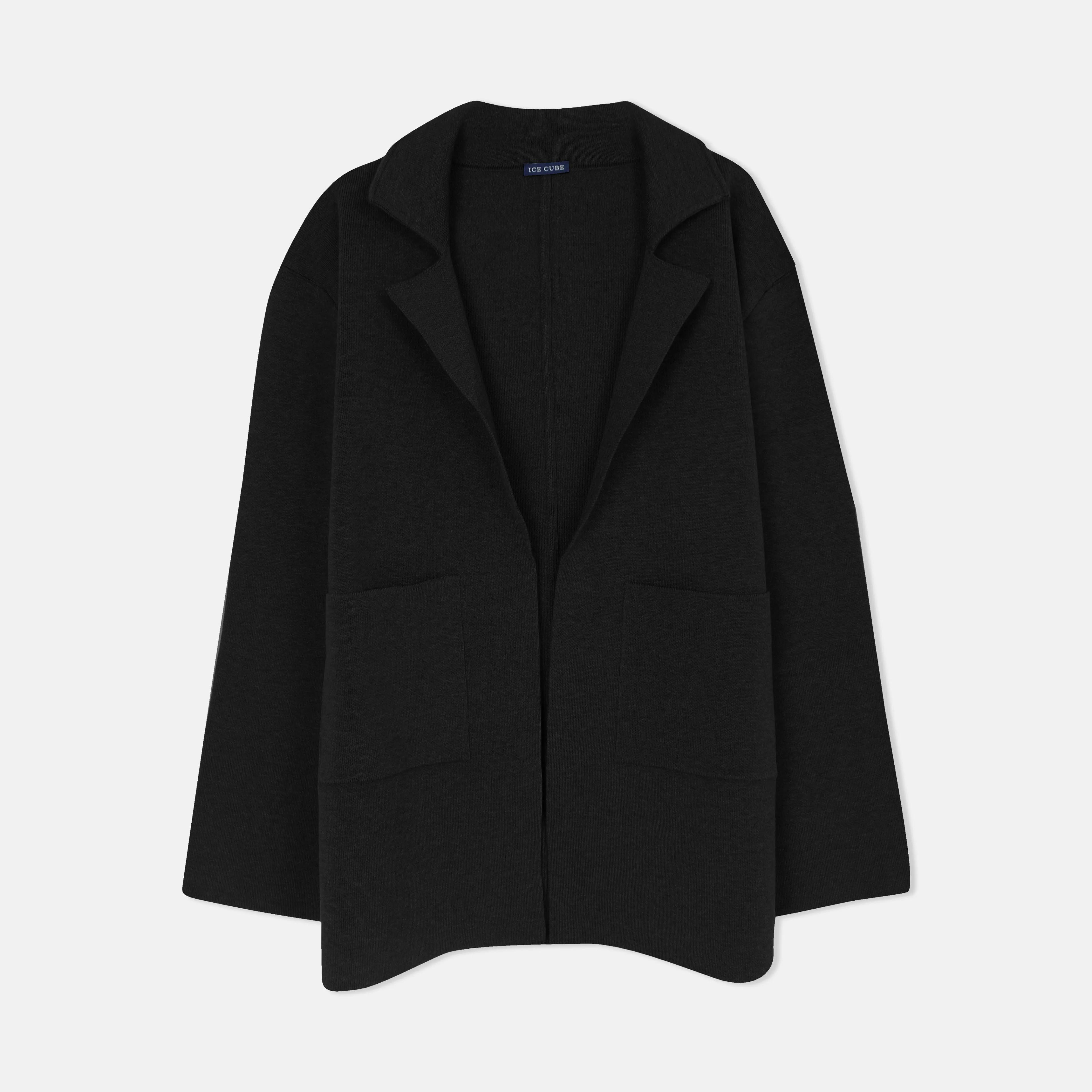 جاكيت رجالي محبوك مفتوح من الأمام Thumbnail 1