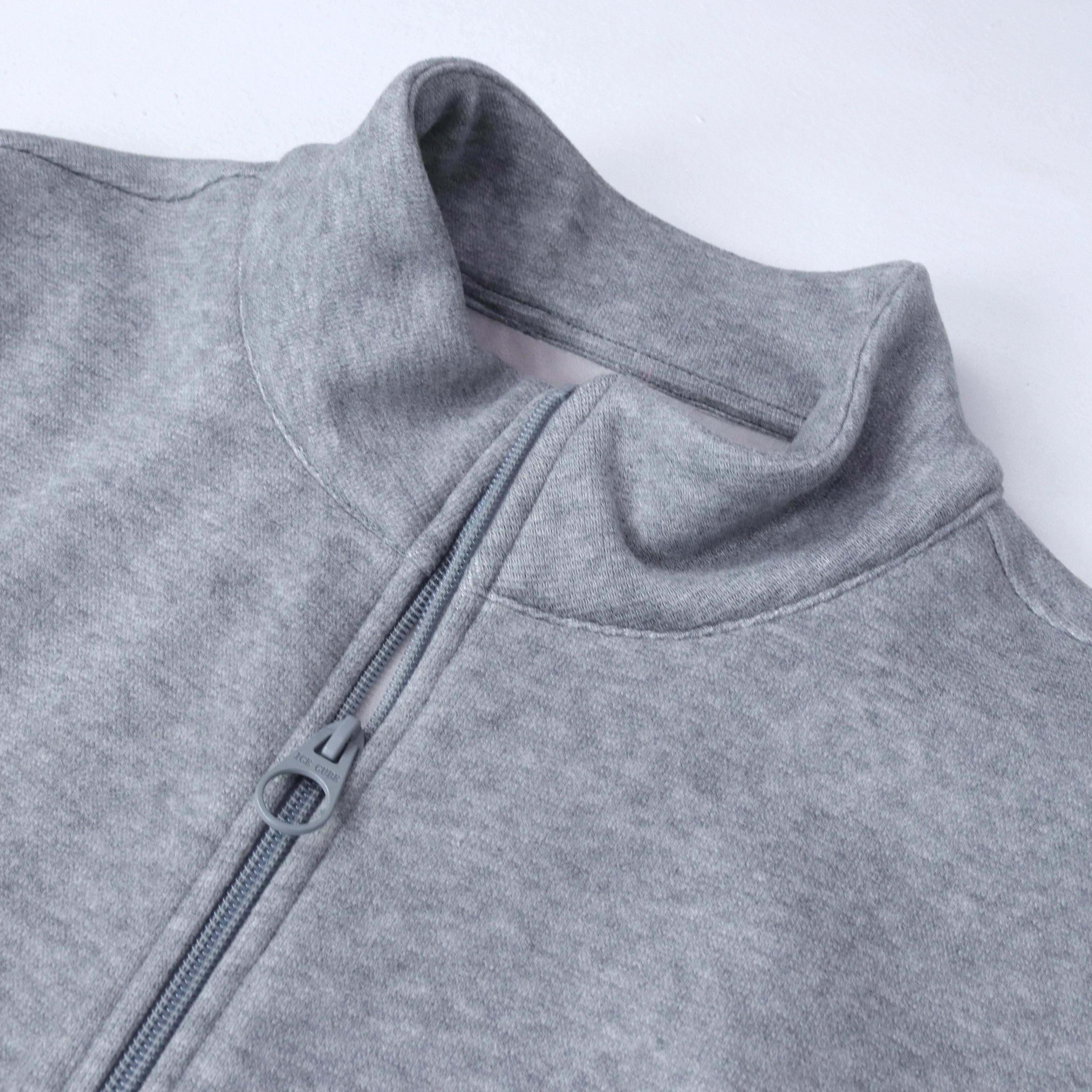 جاكيت رجالي كاجوال بسحاب كامل وياقة قائمة Thumbnail 2