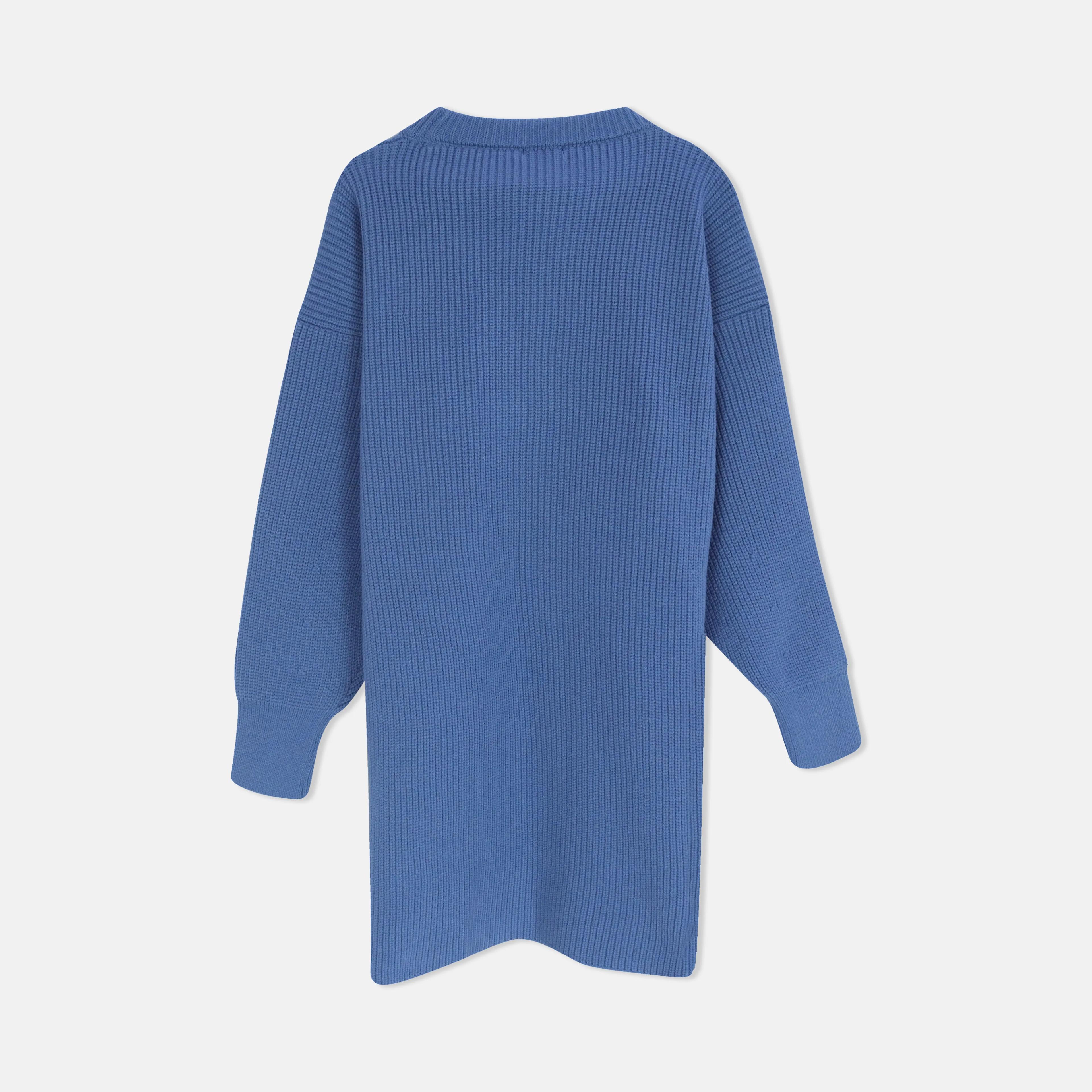 سترة نسائية طويلة محبوكة بطبعة دب Thumbnail 4