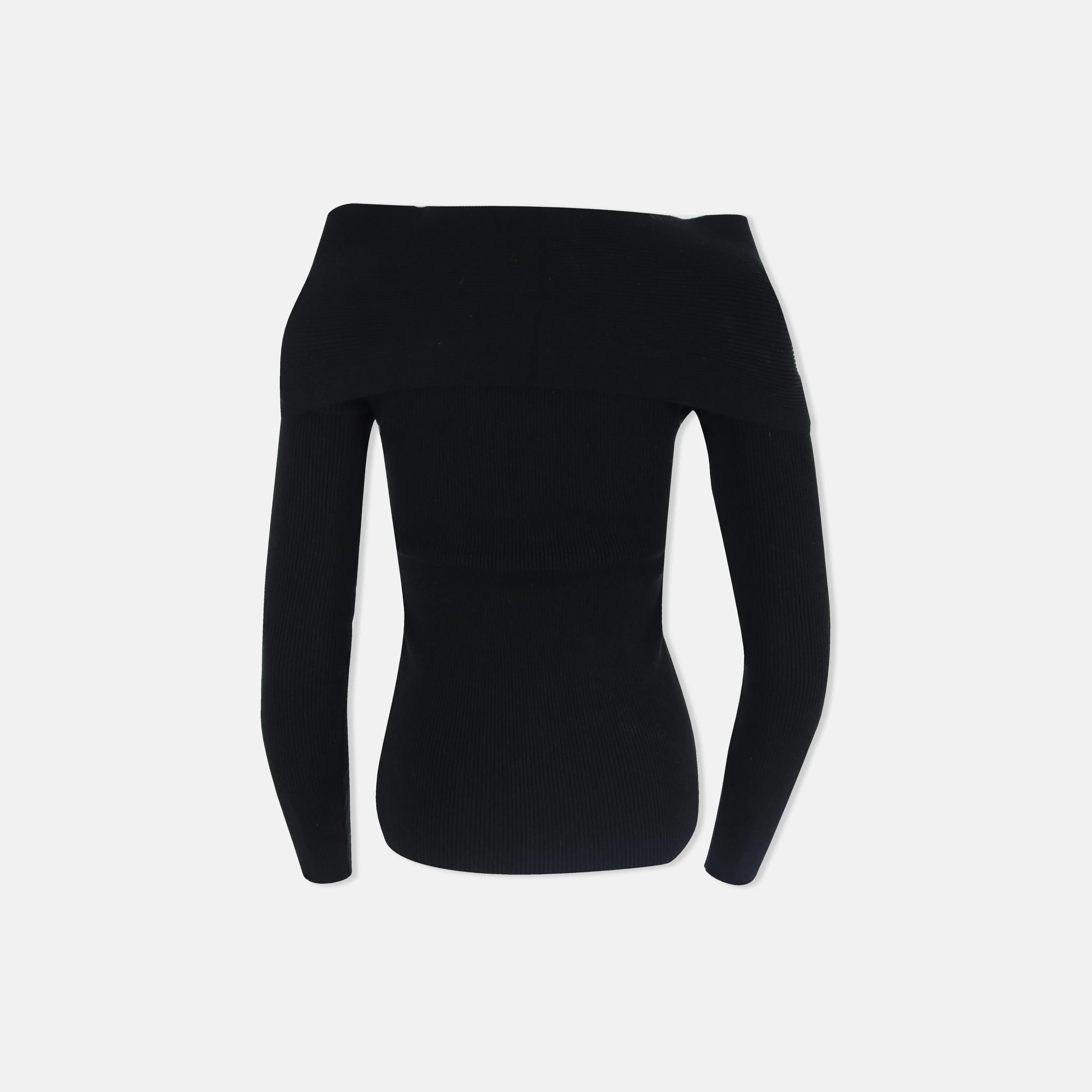 بلوزة نسائية محبوكة كاجوال Thumbnail 3