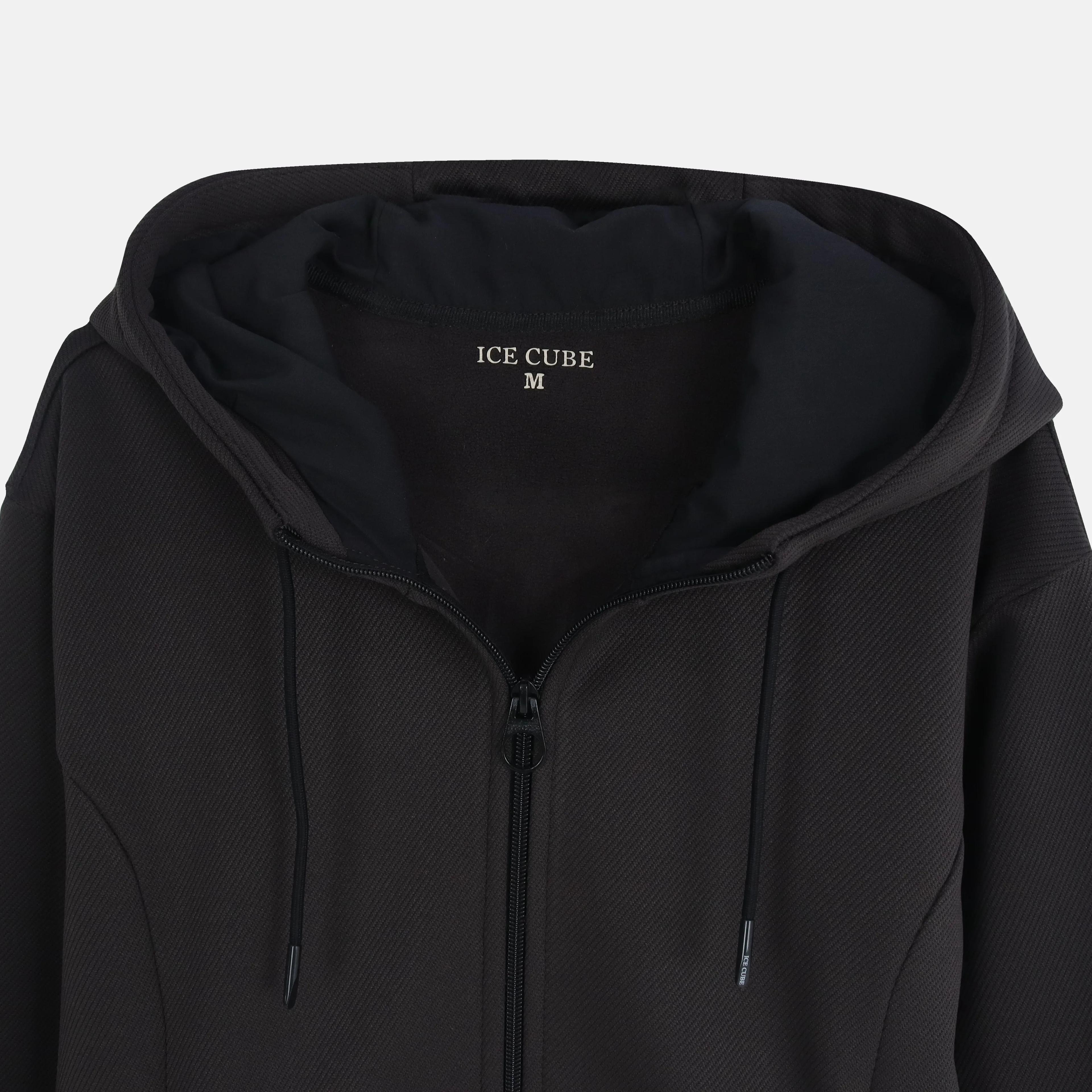 جاكيت رجالي بغطاء رأس وسحاب كامل Thumbnail 2