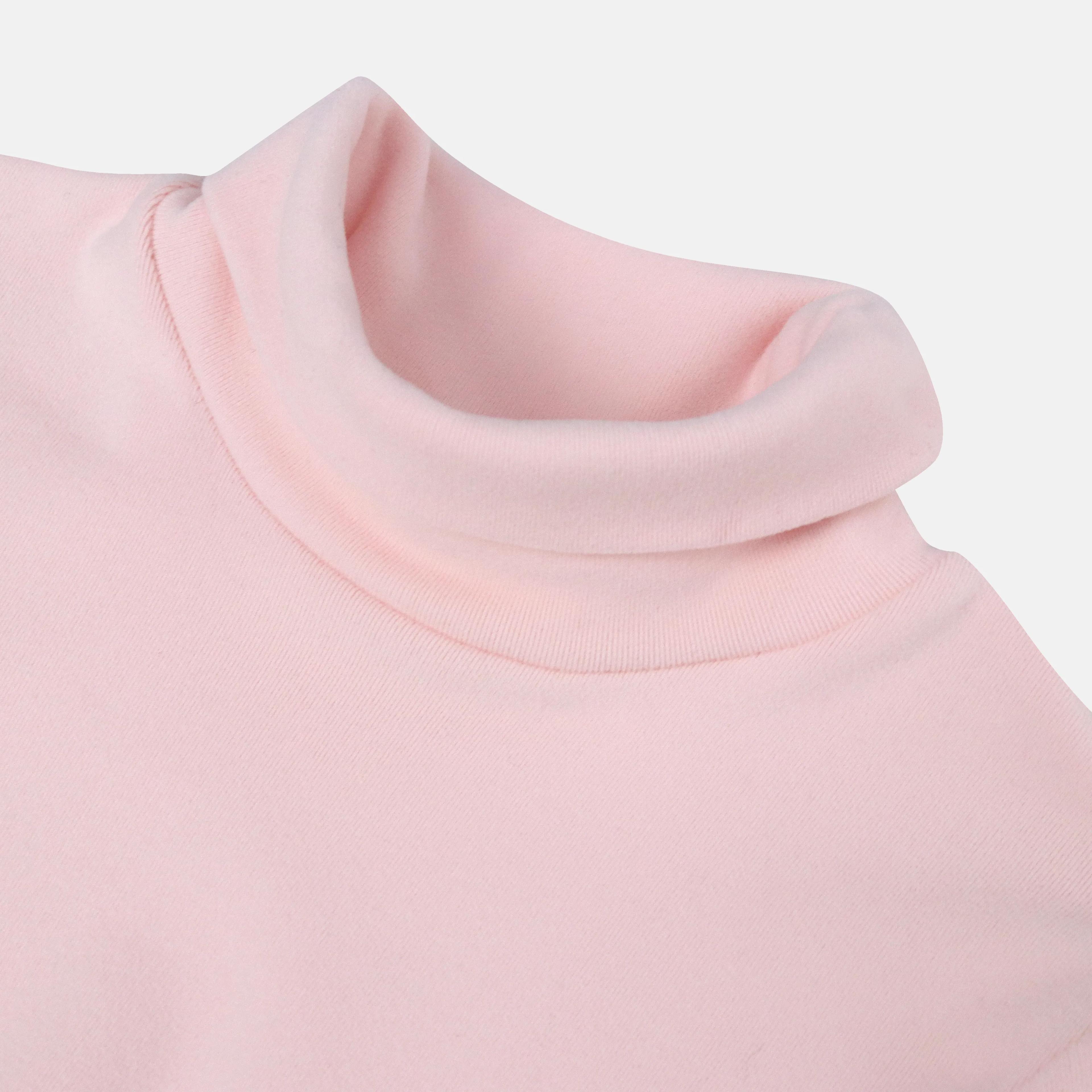 بلوزة كلاسيكية بياقة عالية للبنات الصغيرات Thumbnail 2