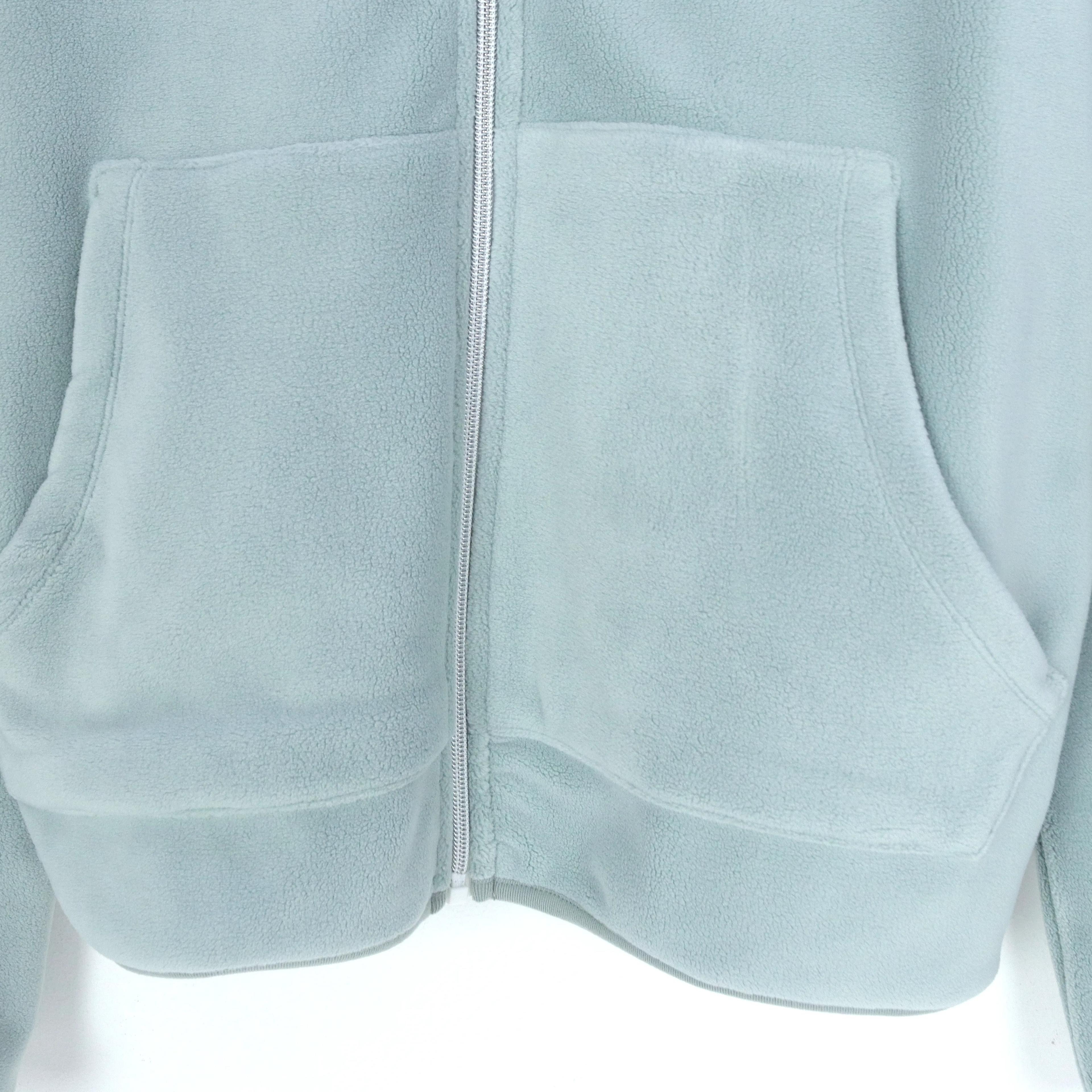 جاكيت نسائي مخملي بسحاب وغطاء رأس Thumbnail 3