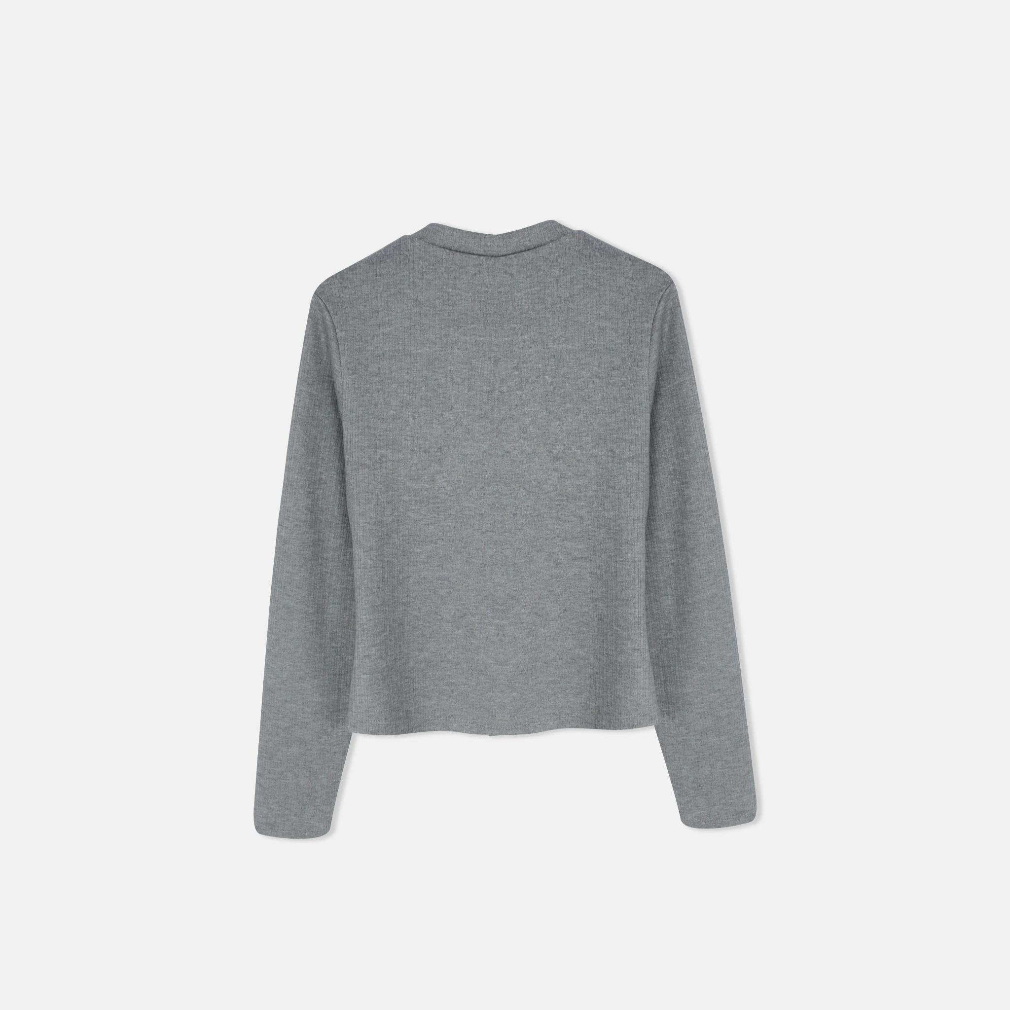 كارديجان نسائي بياقة على شكل حرف V وأزرار أمامية media preview 4