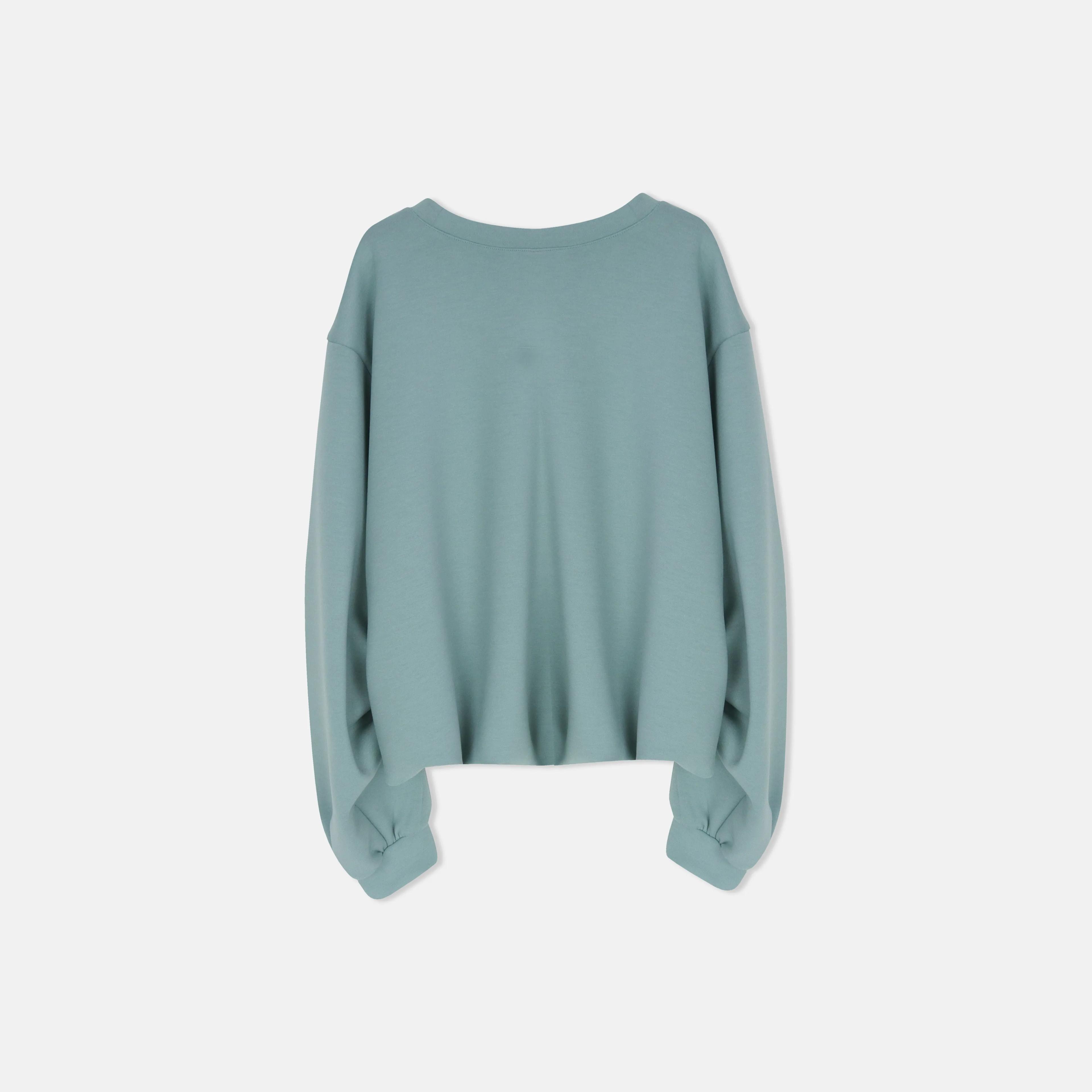 كنزة نسائية برقبة دائرية مزينة برسومات مطبوعة Thumbnail 5