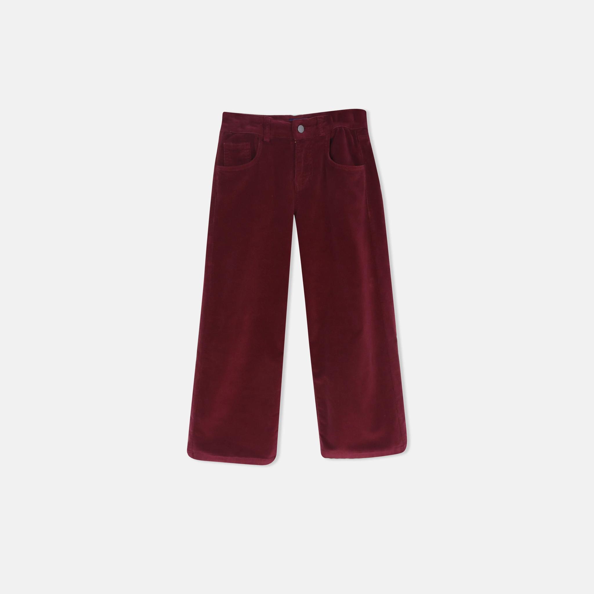 بنطلون مخملي عالي الخصر للبنات alternative product image