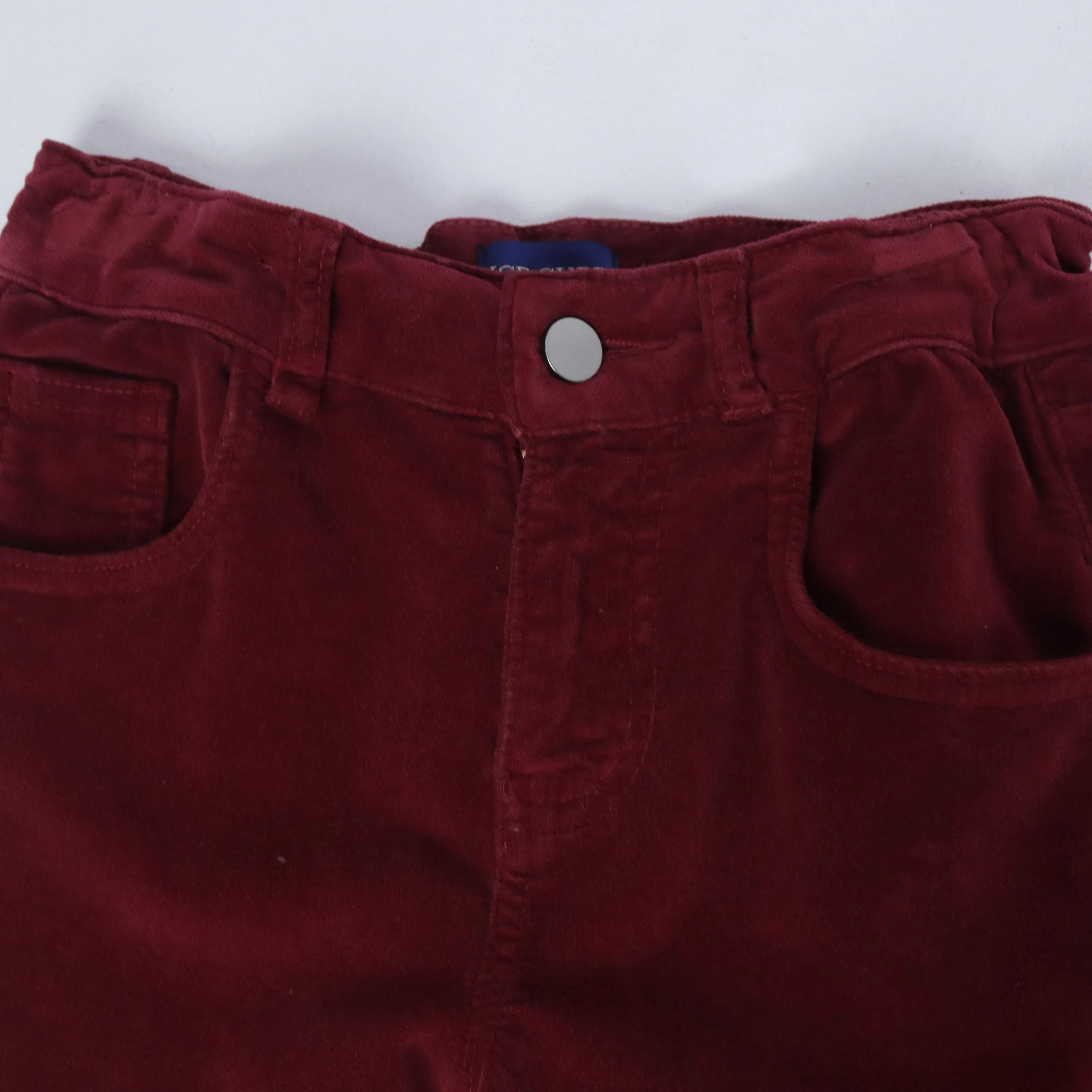 بنطلون مخملي عالي الخصر للبنات Thumbnail 2