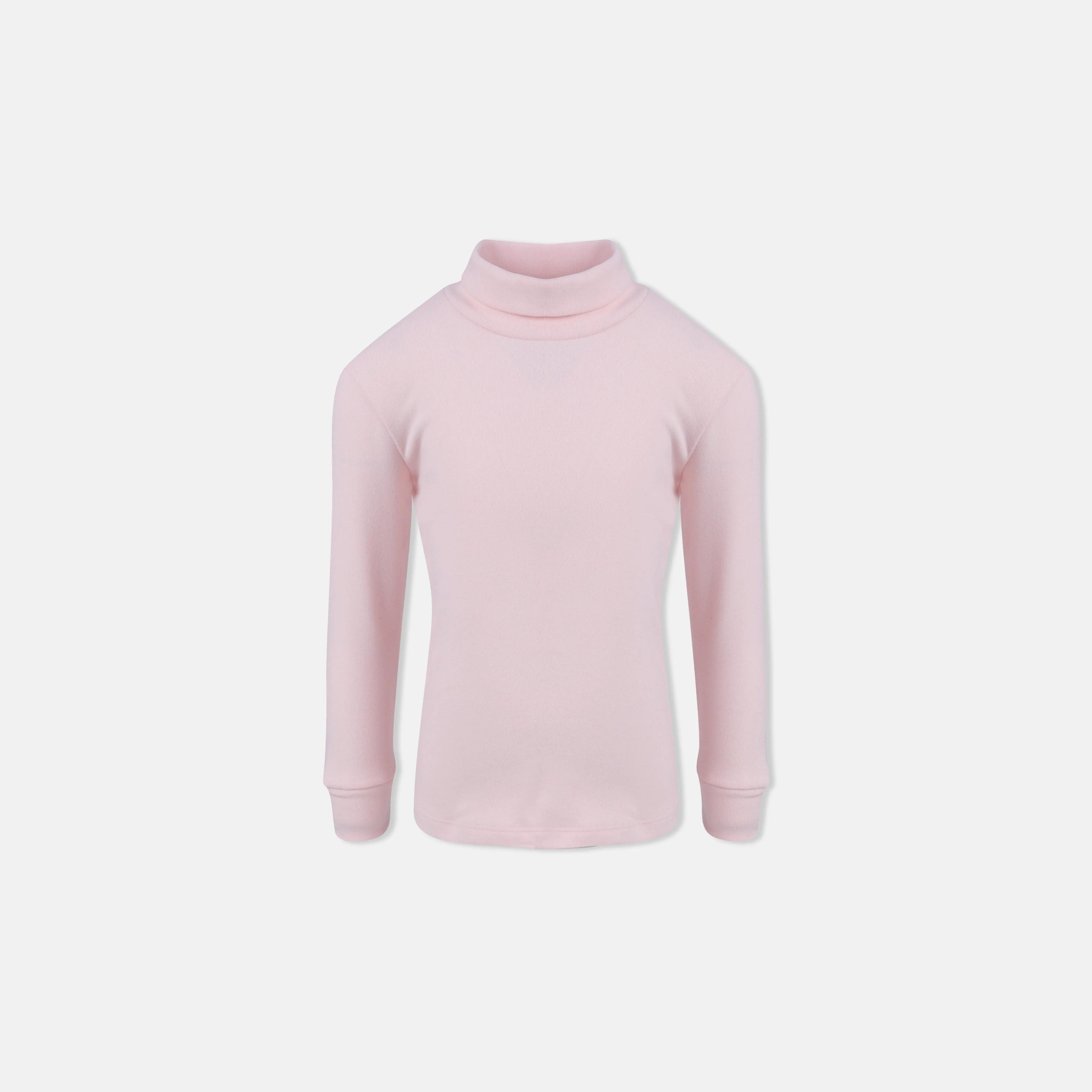 بلوزة كلاسيكية بياقة عالية للبنات الصغيرات Thumbnail 1