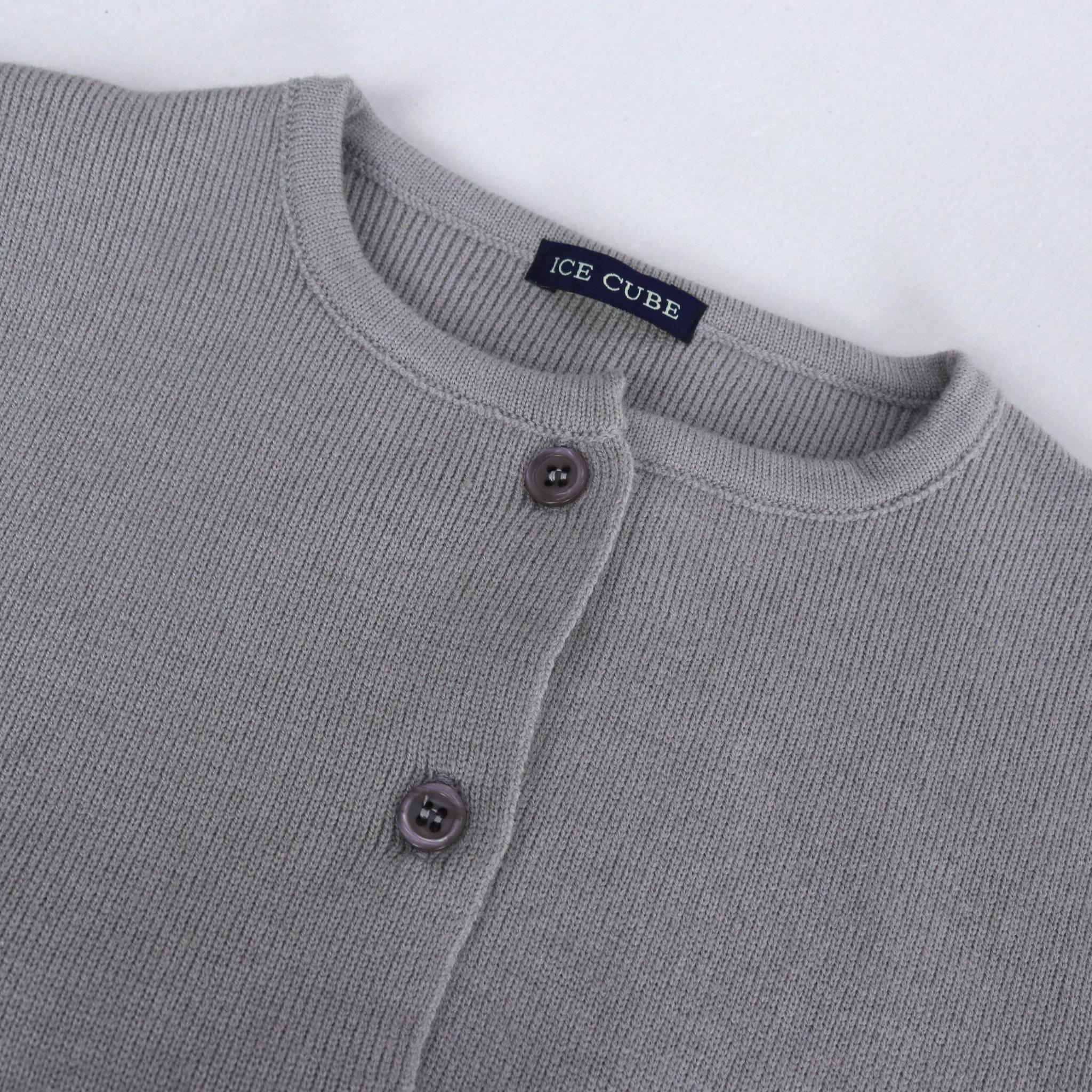 كارديجان للبنات بياقة دائرية وأزرار أمامية media preview 2