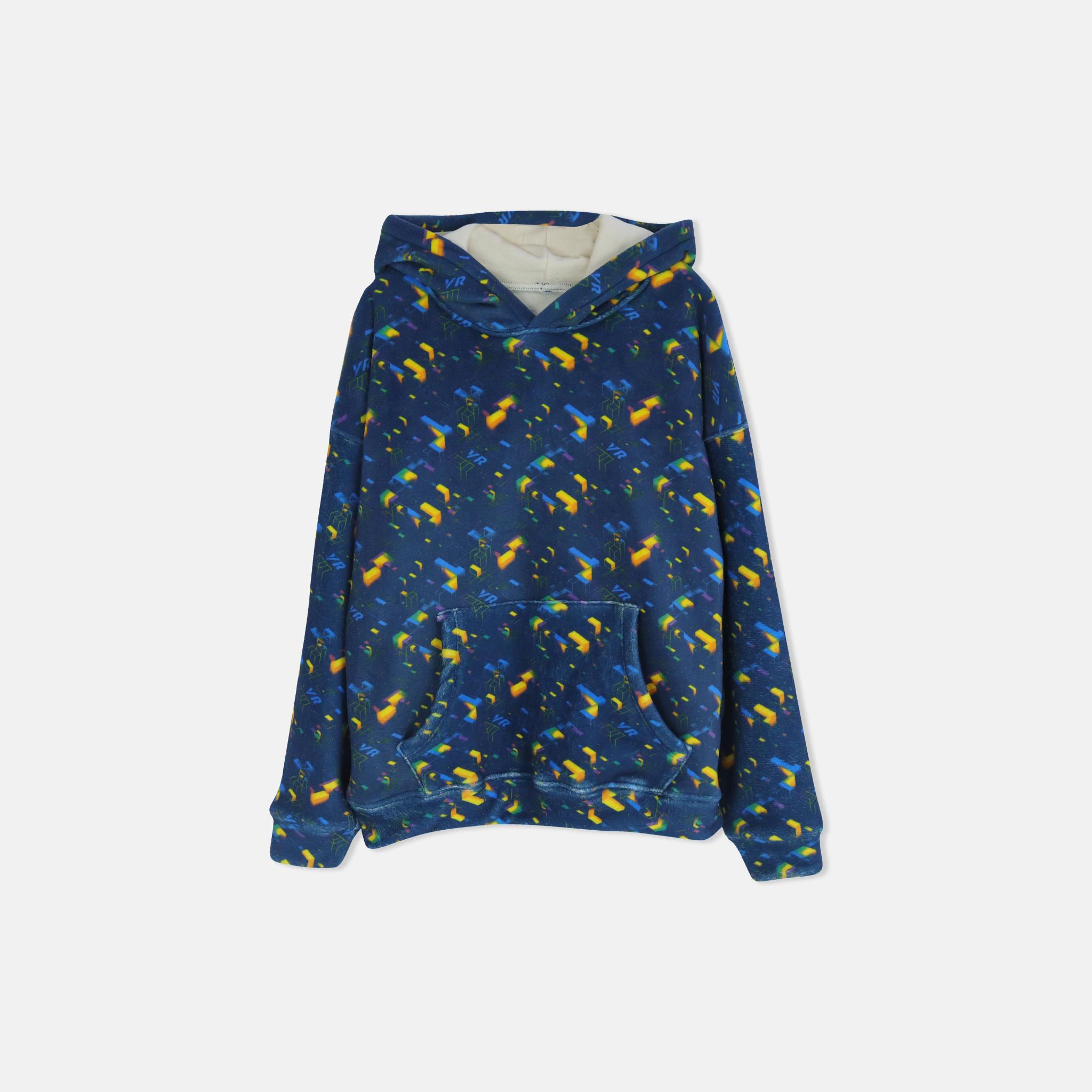 طقم ملابس للأولاد يتكون من سترة بغطاء رأس وبنطال رياضي مطبوع media preview 2