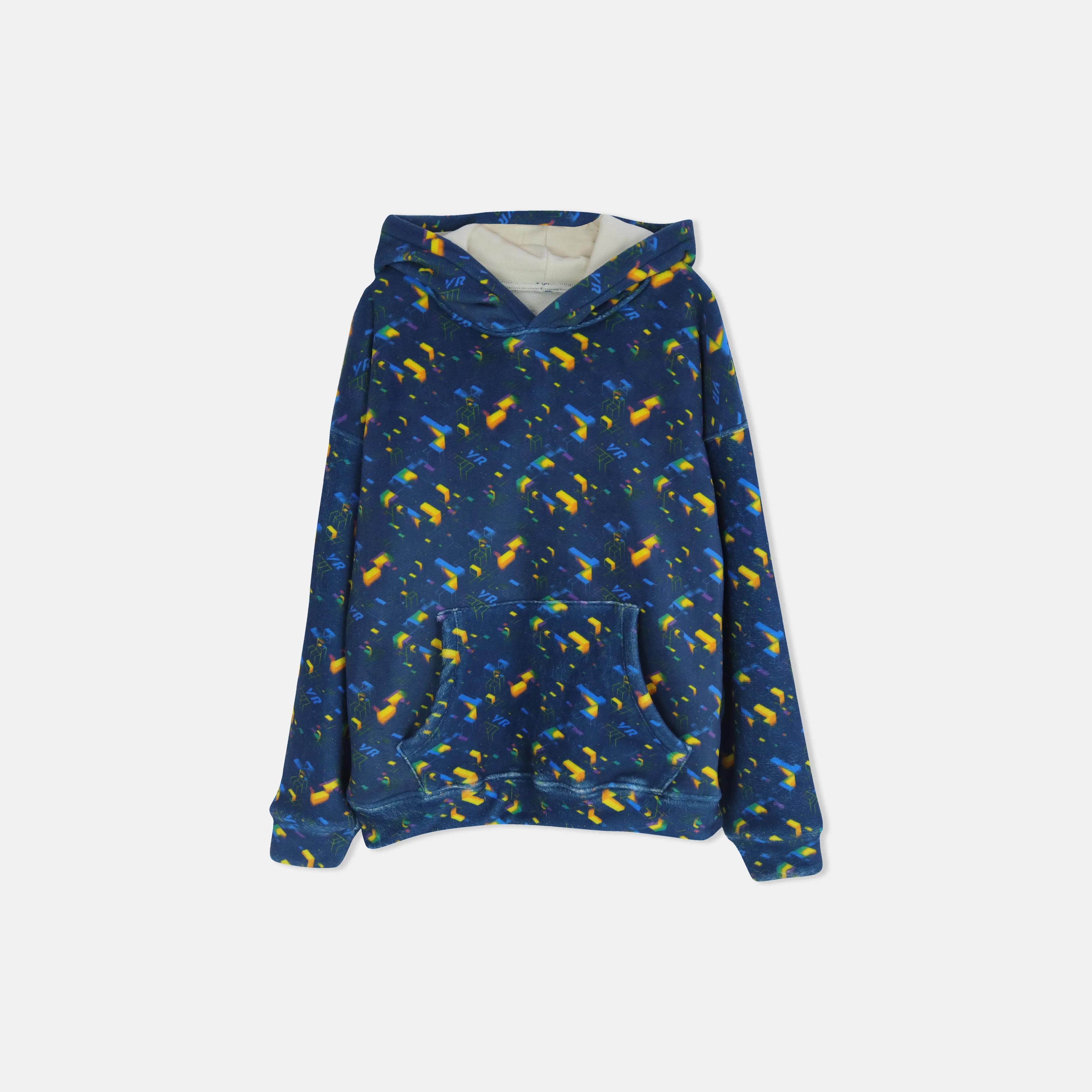 طقم ملابس للأولاد يتكون من سترة بغطاء رأس وبنطال رياضي مطبوع Thumbnail 2