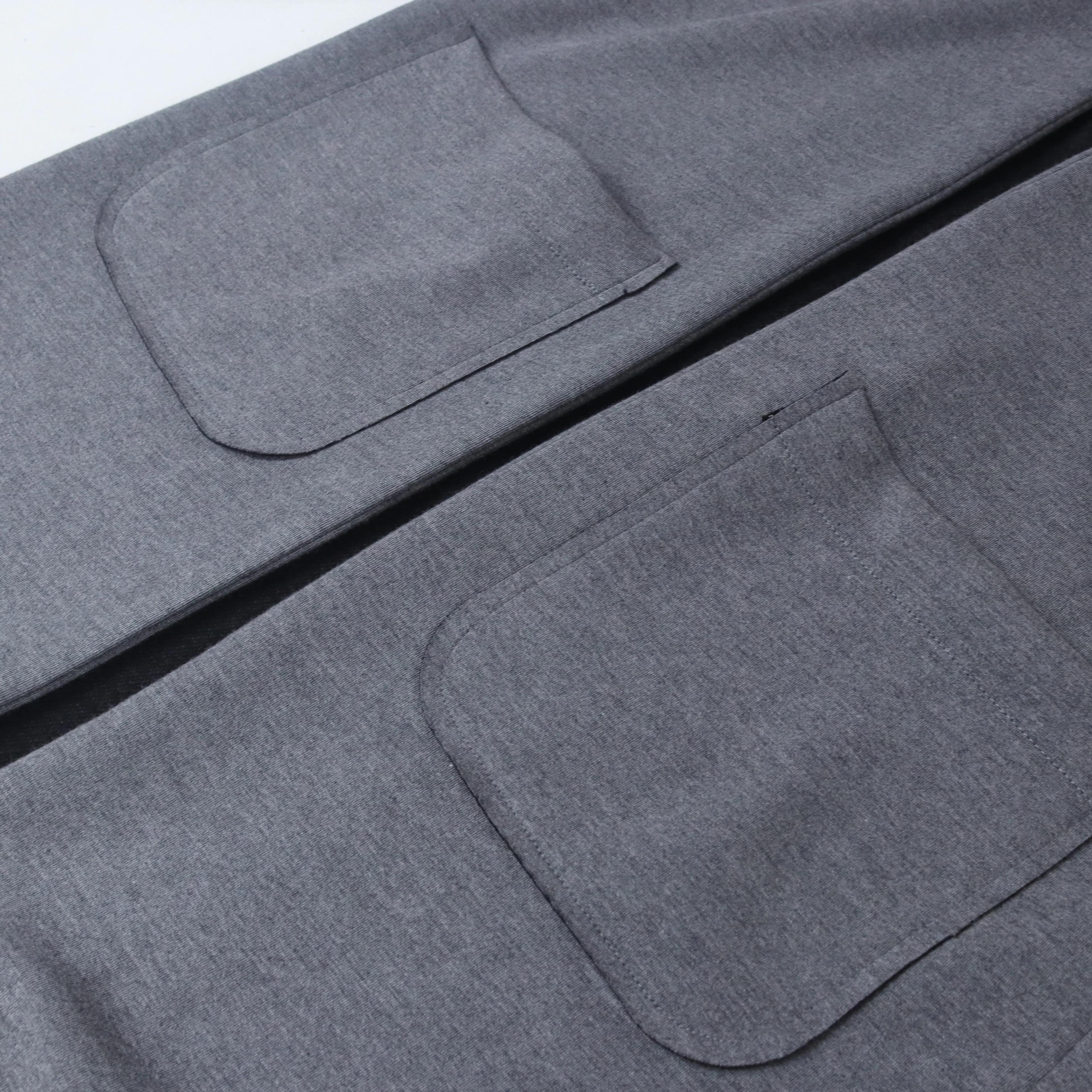 جاكيت نسائي طويل مفتوح من الأمام مع جيوب Thumbnail 3