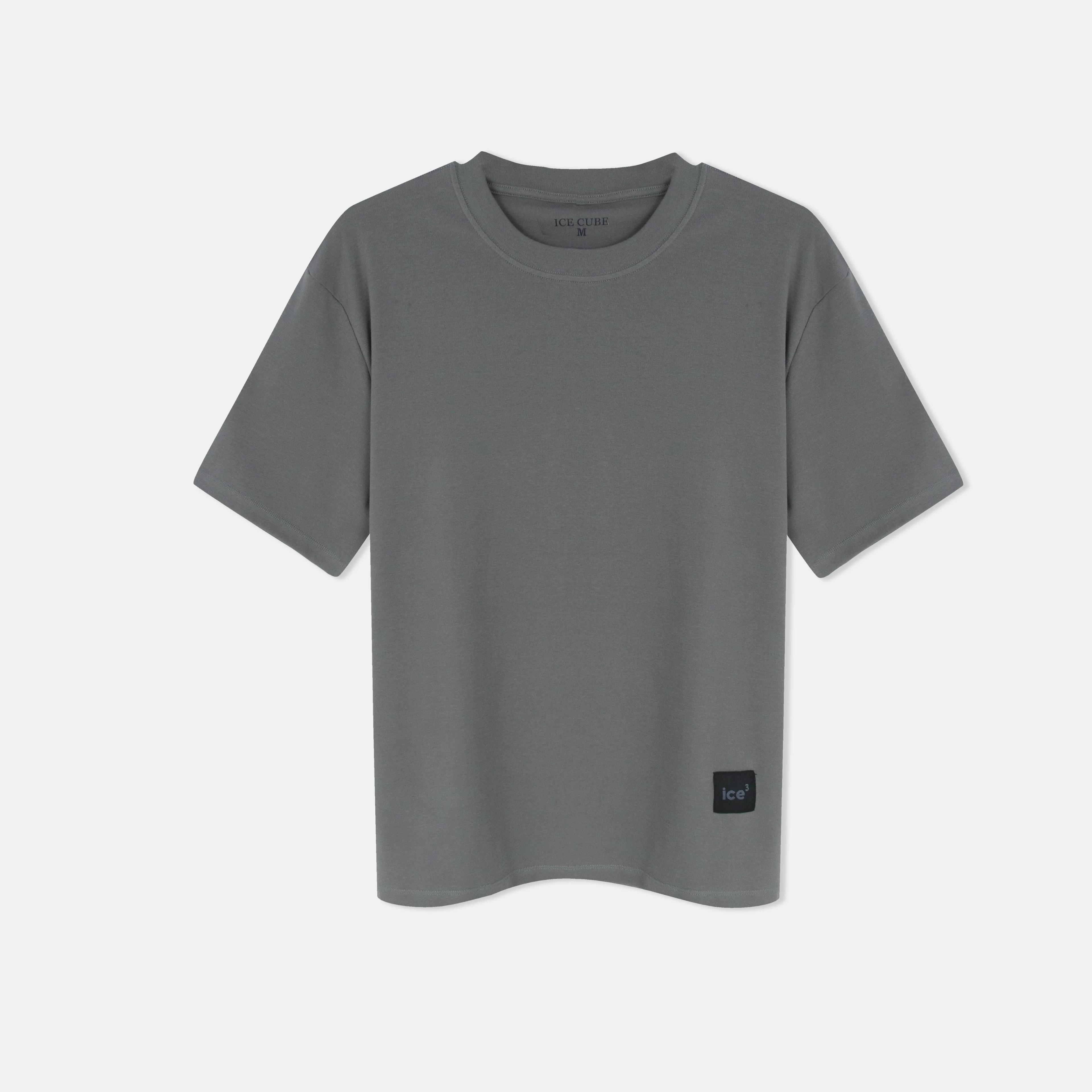 تيشيرت رجالي قطني برقبة دائرية وشعار Thumbnail 1