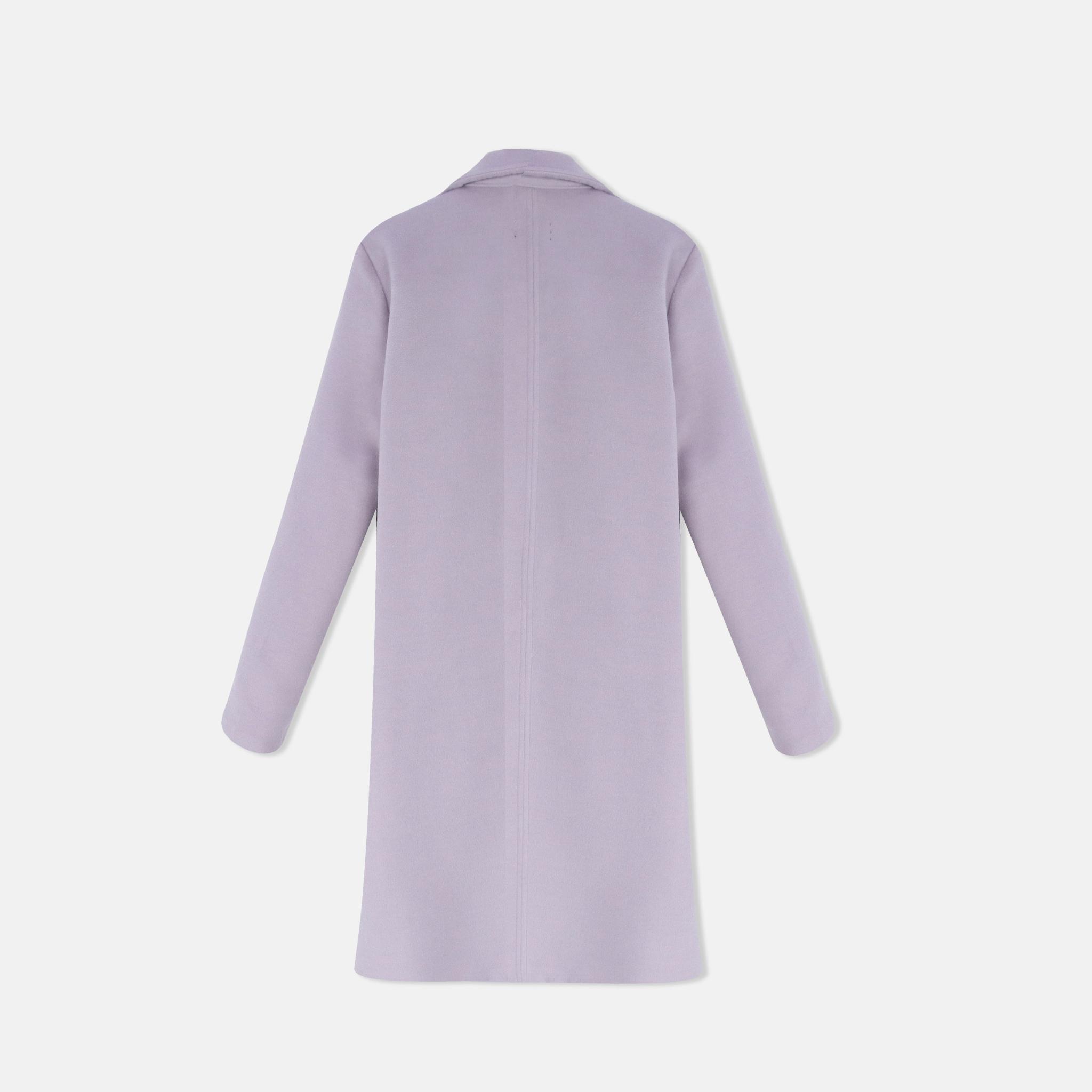 Women's long open-front jacket media preview 3