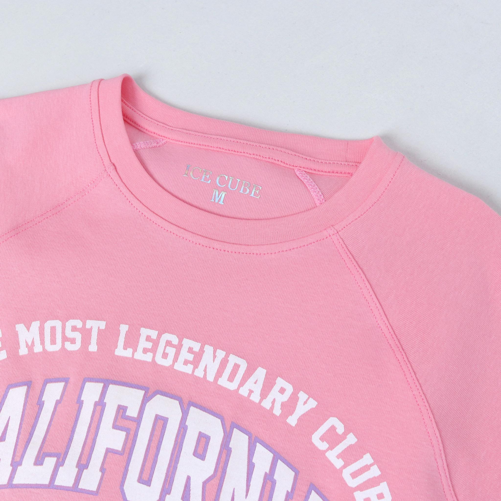 تيشيرت قصير للبنات من كاليفورنيا فارستي – تيشيرت مطبوع بأكمام راجلان media preview 2