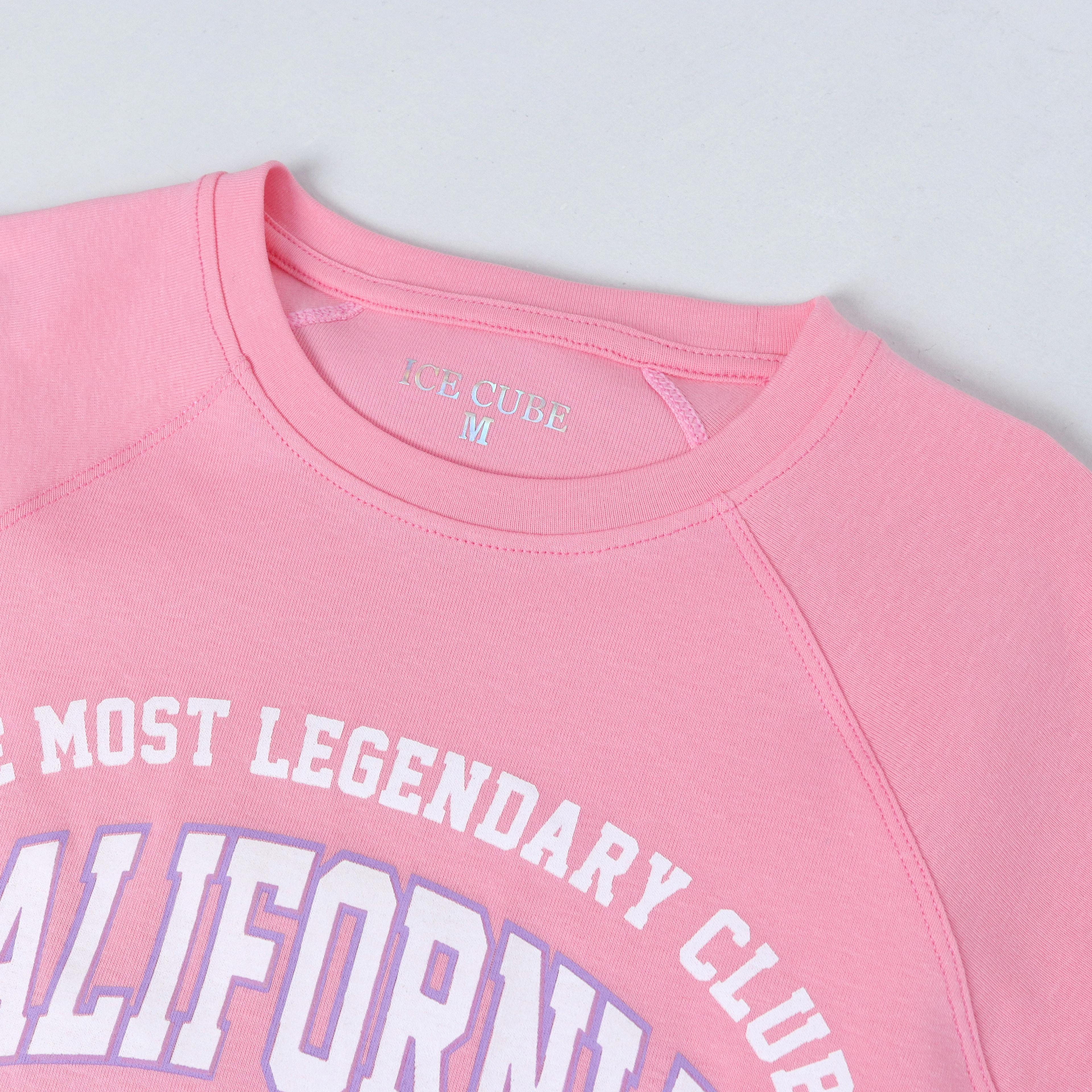 تيشيرت قصير للبنات من كاليفورنيا فارستي – تيشيرت مطبوع بأكمام راجلان Thumbnail 2