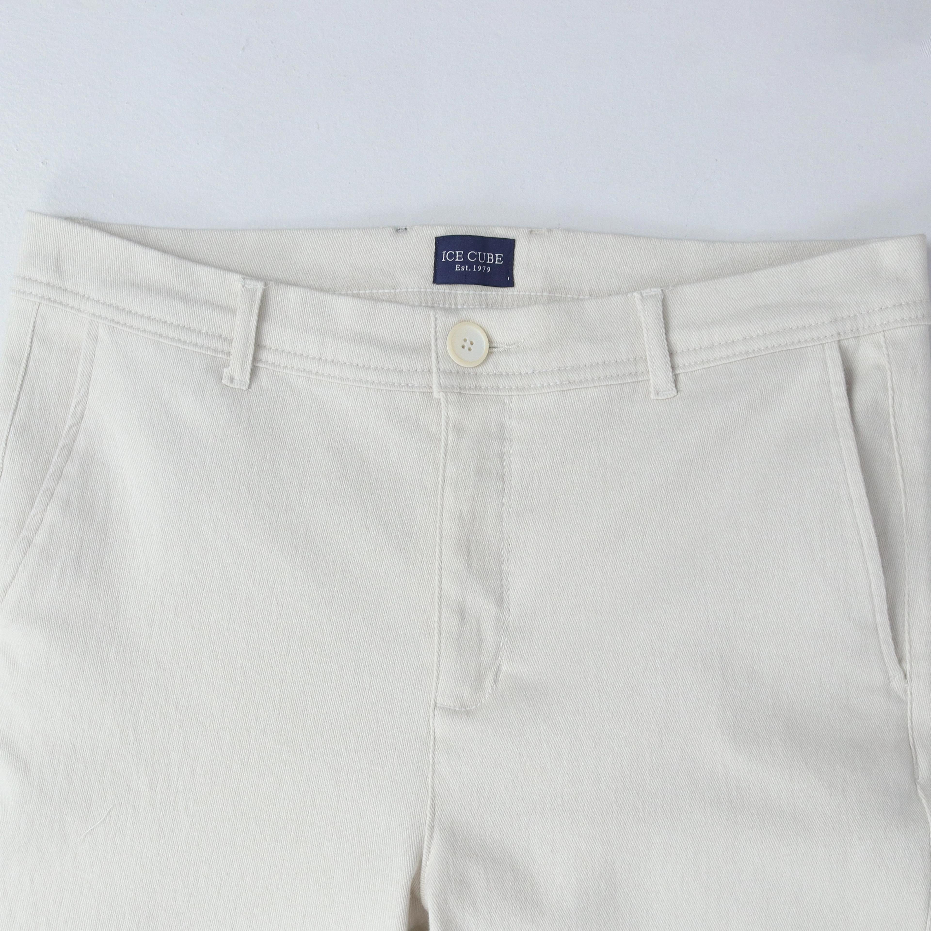 بنطلون تشينو رجالي ضيق مستقيم من القطن المطاطي Thumbnail 2