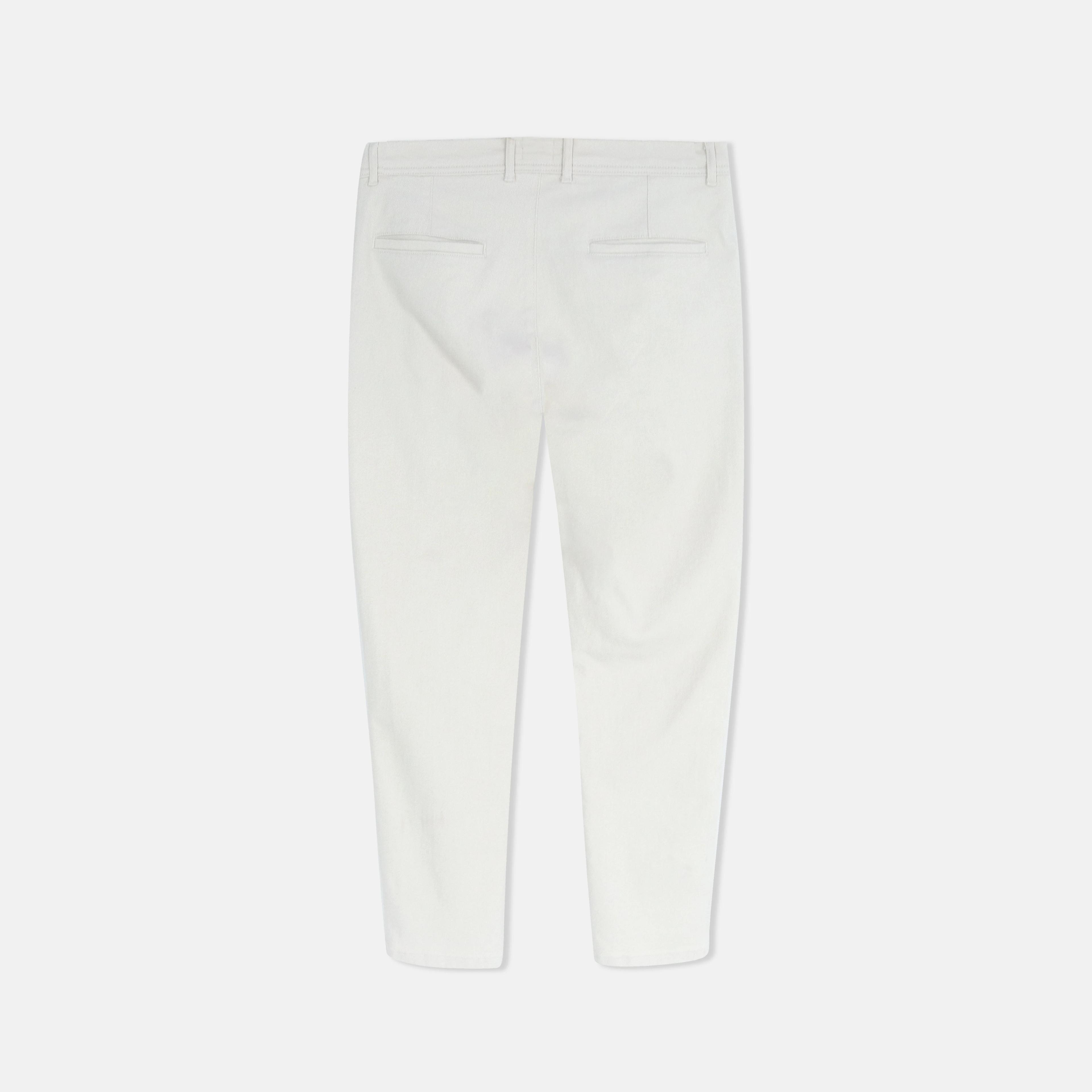 بنطلون تشينو رجالي ضيق مستقيم من القطن المطاطي Thumbnail 3