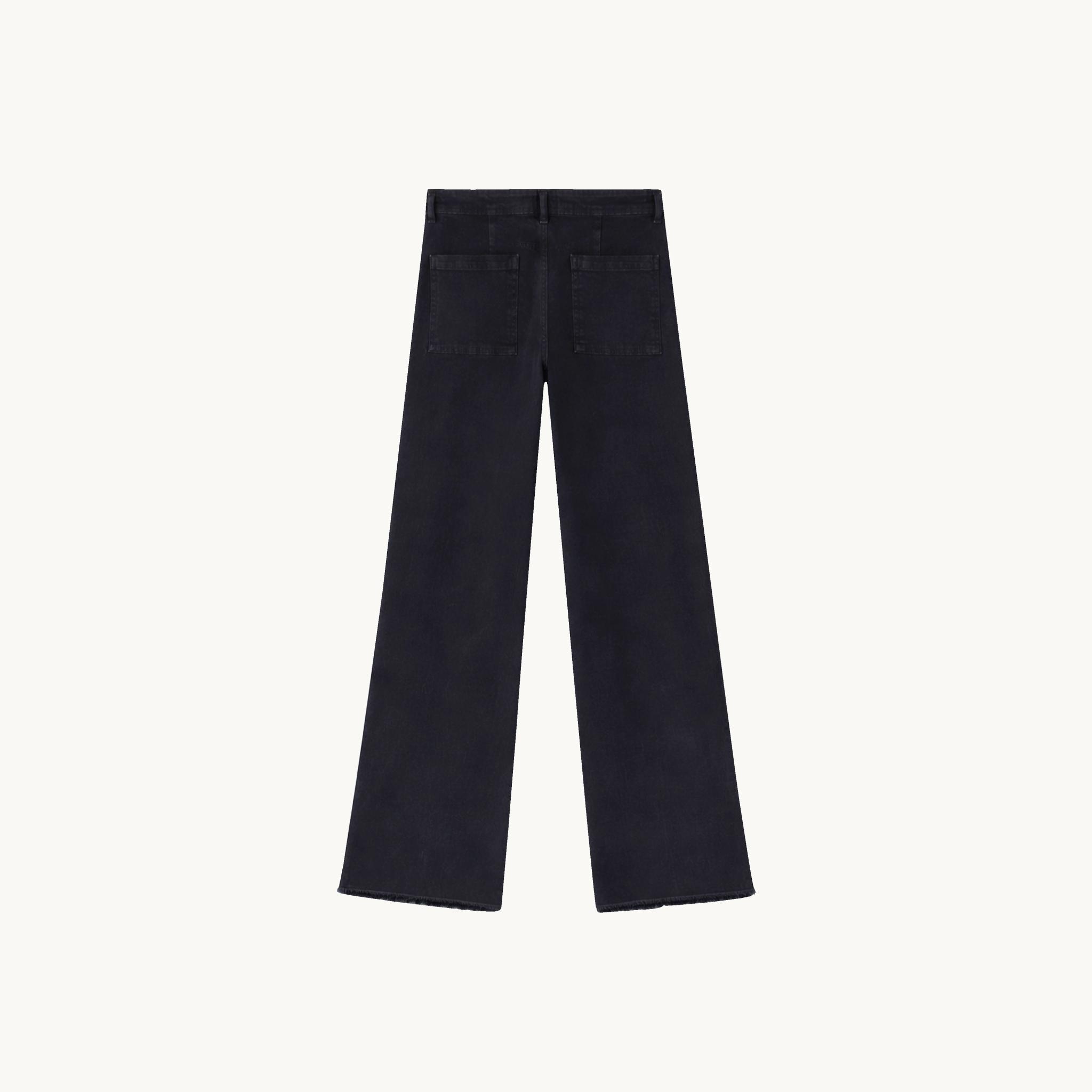 بنطلون نسائي طويل واسع الساقين media preview 4