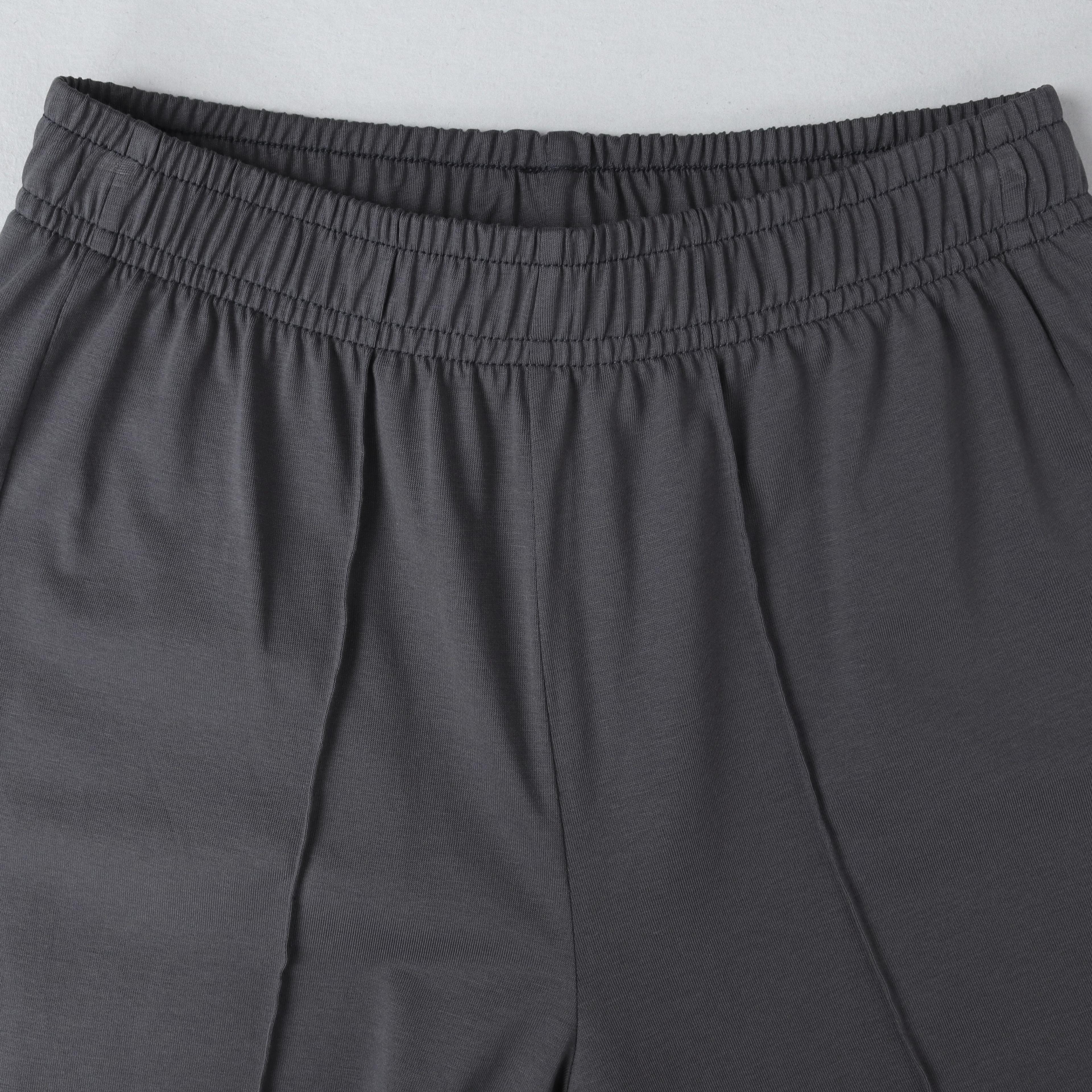 بنطلون واسع الساقين للبنات بتصميم مطوي Thumbnail 2