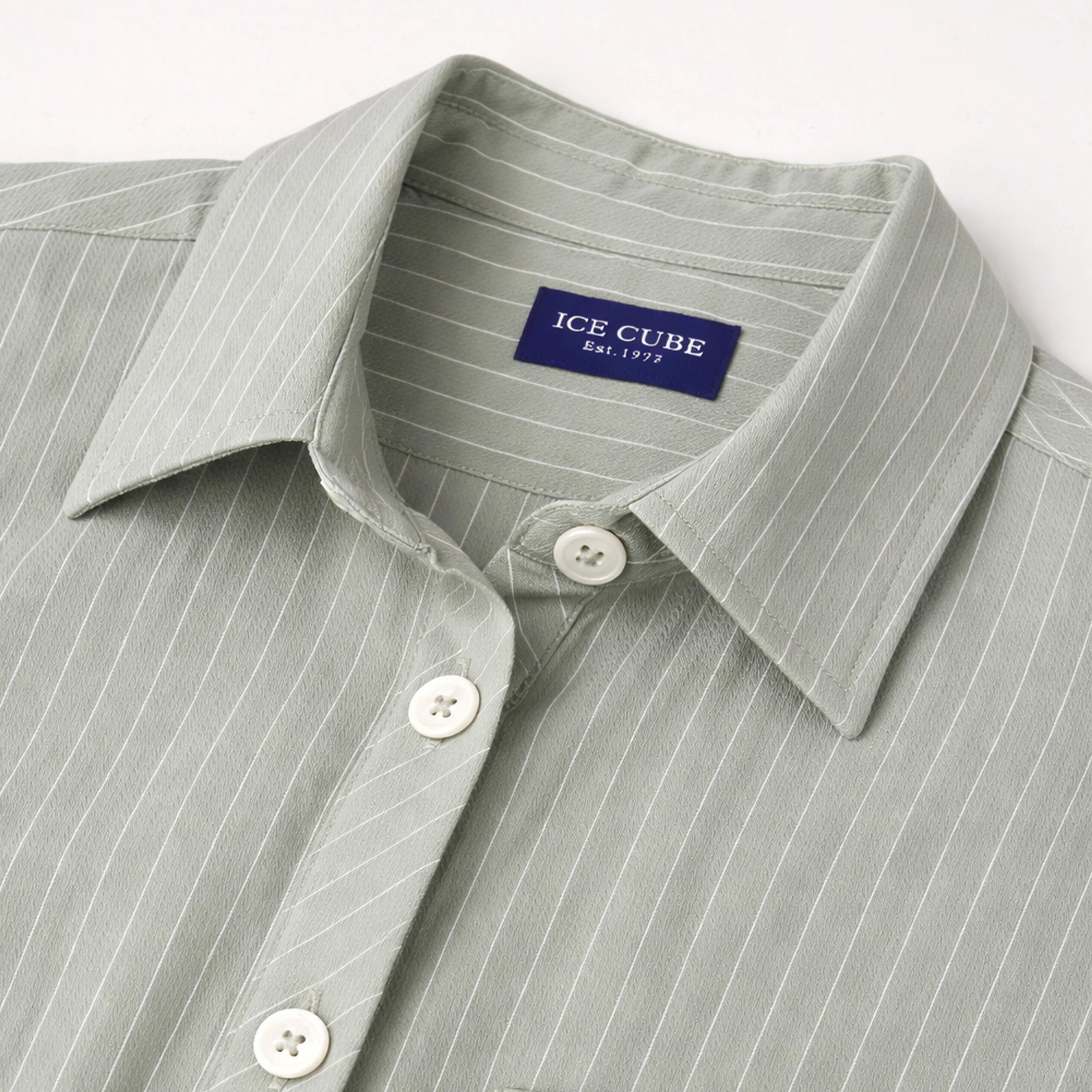 قميص نسائي مخطط بجيب Thumbnail 2