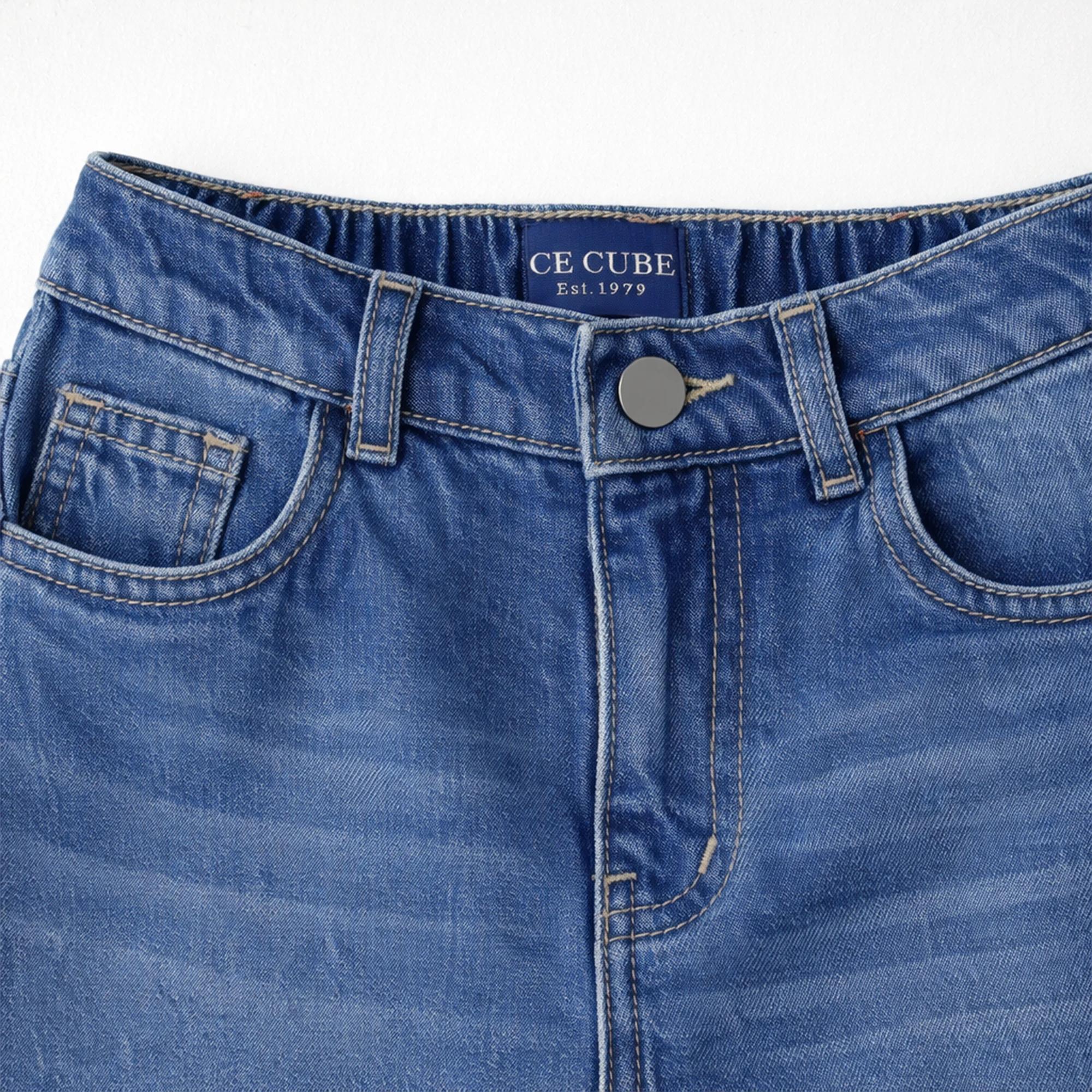 بنطلون جينز عصري ضيق من الأسفل للأولاد media preview 2