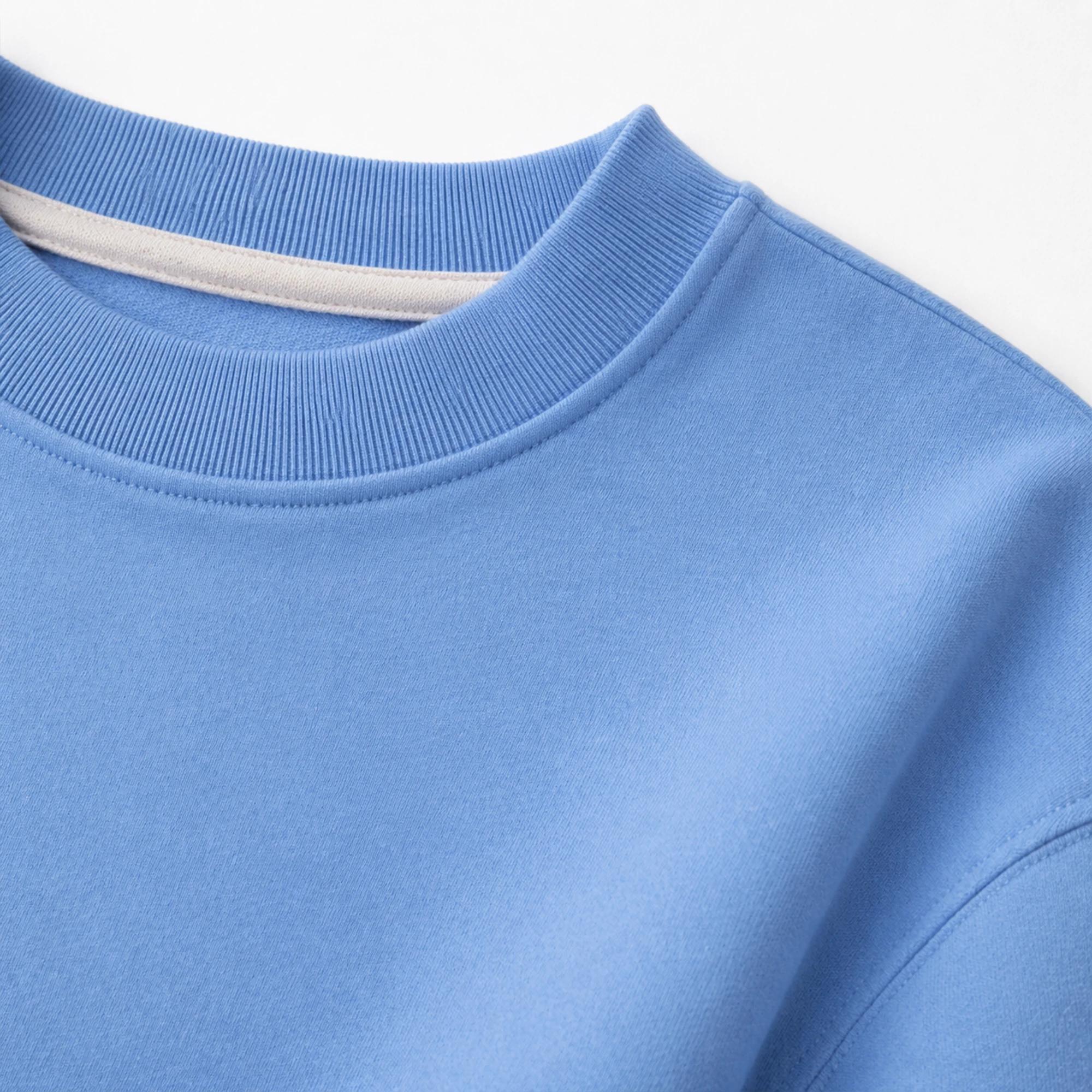 طقم بناتي ناعم الملمس - بلوزة برقبة دائرية وبنطال Thumbnail 2