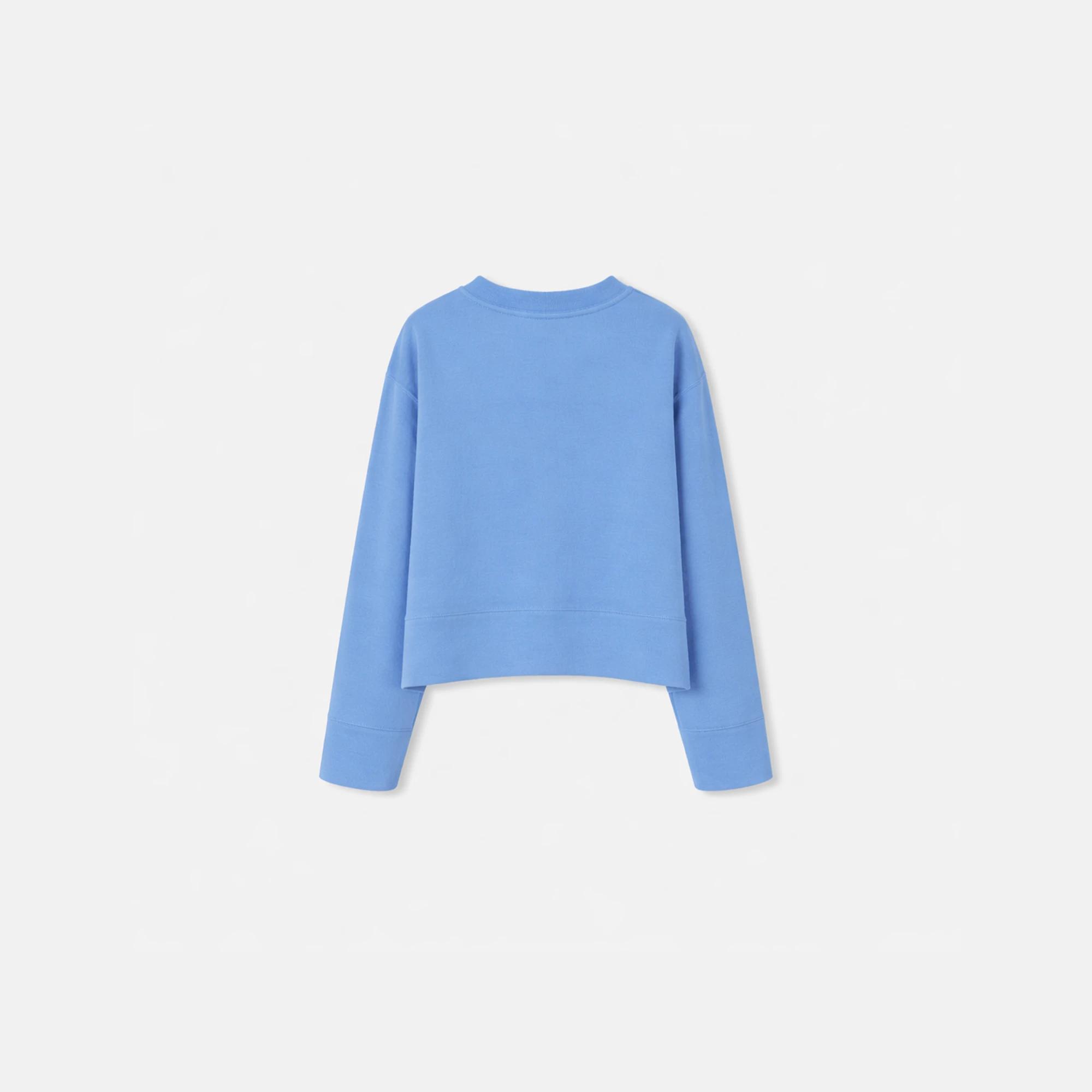 طقم بناتي ناعم الملمس - بلوزة برقبة دائرية وبنطال Thumbnail 3