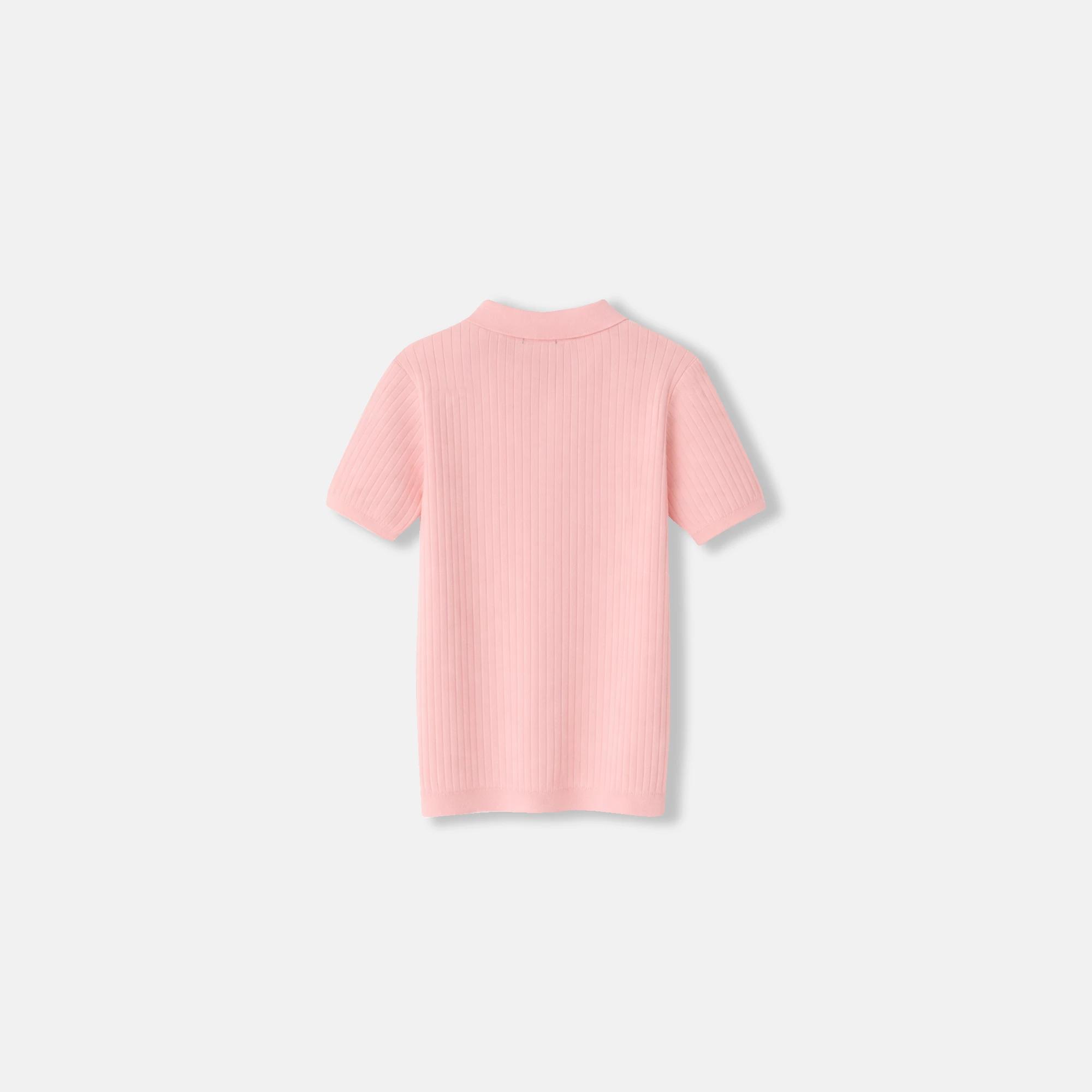 Womens’ Short-sleeved knitted polo shirt Thumbnail 3