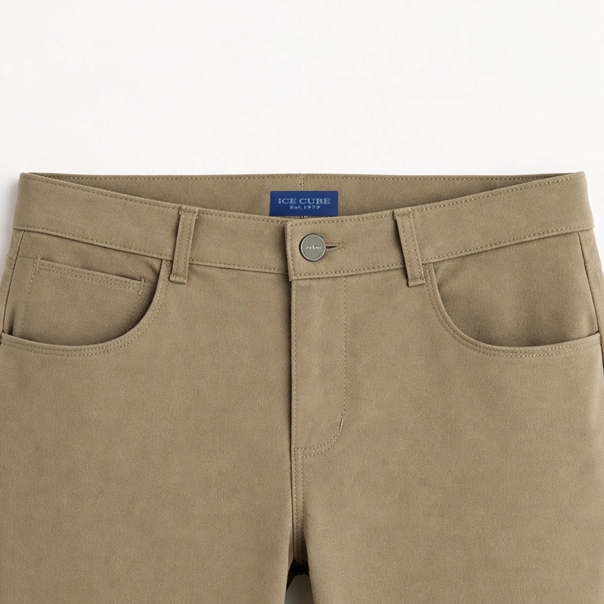 بنطلون تشينو رجالي بقصة ضيقة Thumbnail 2