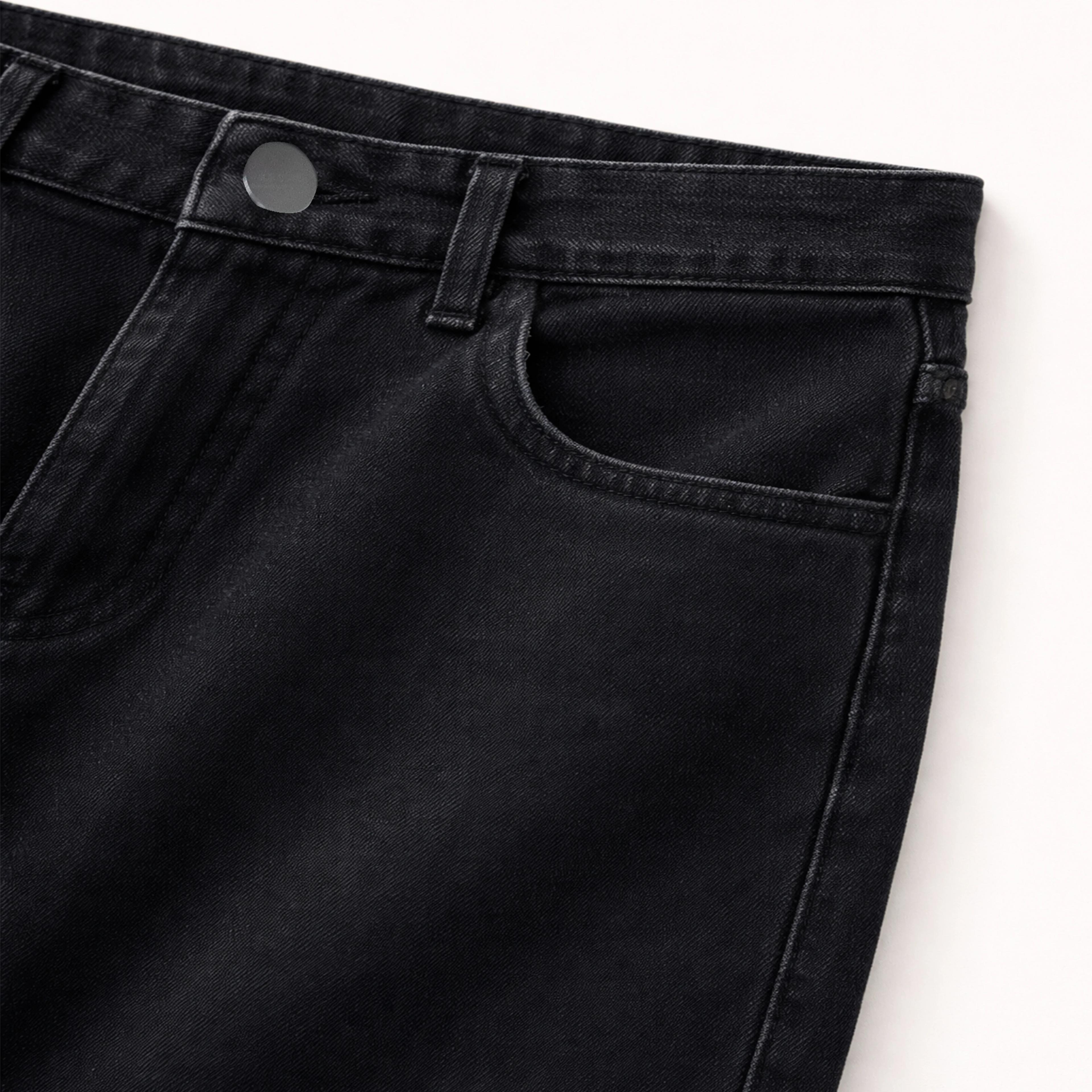 بنطلون جينز نسائي واسع الساقين وعالي الخصر Thumbnail 2