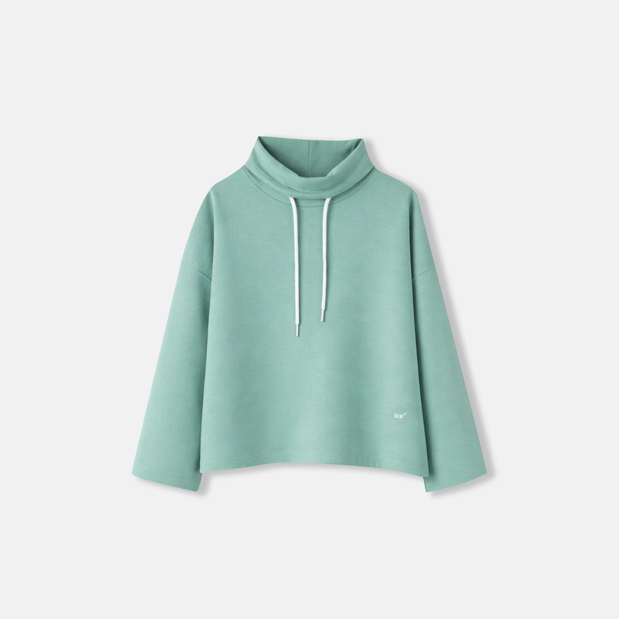 Women's oversized sweater with a tie at the neck alternative product image