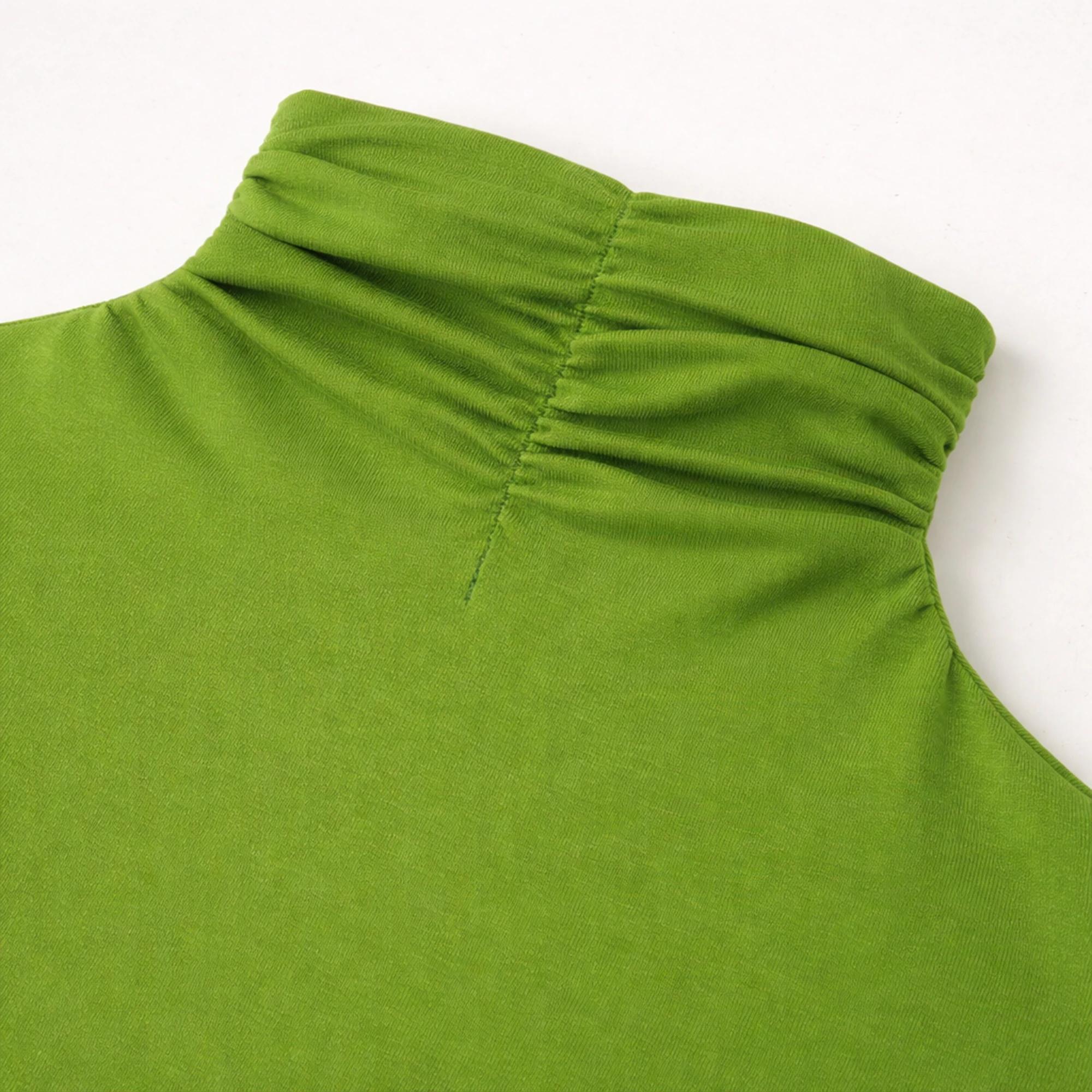 كنزة نسائية بأكمام طويلة ورقبة عالية Thumbnail 2