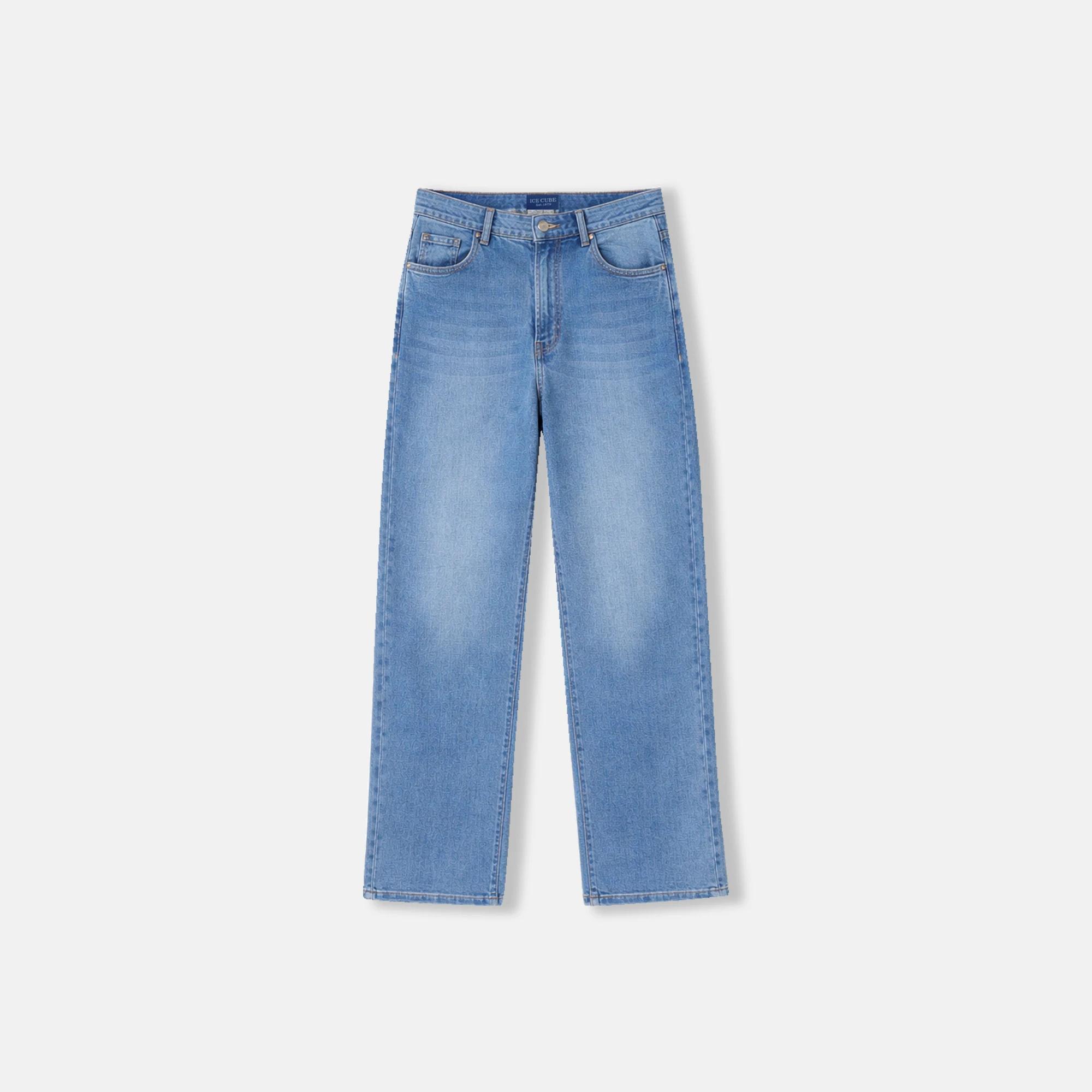 Women's High-Rise Straight Leg Jeans - Light Blue Wash alternative product image