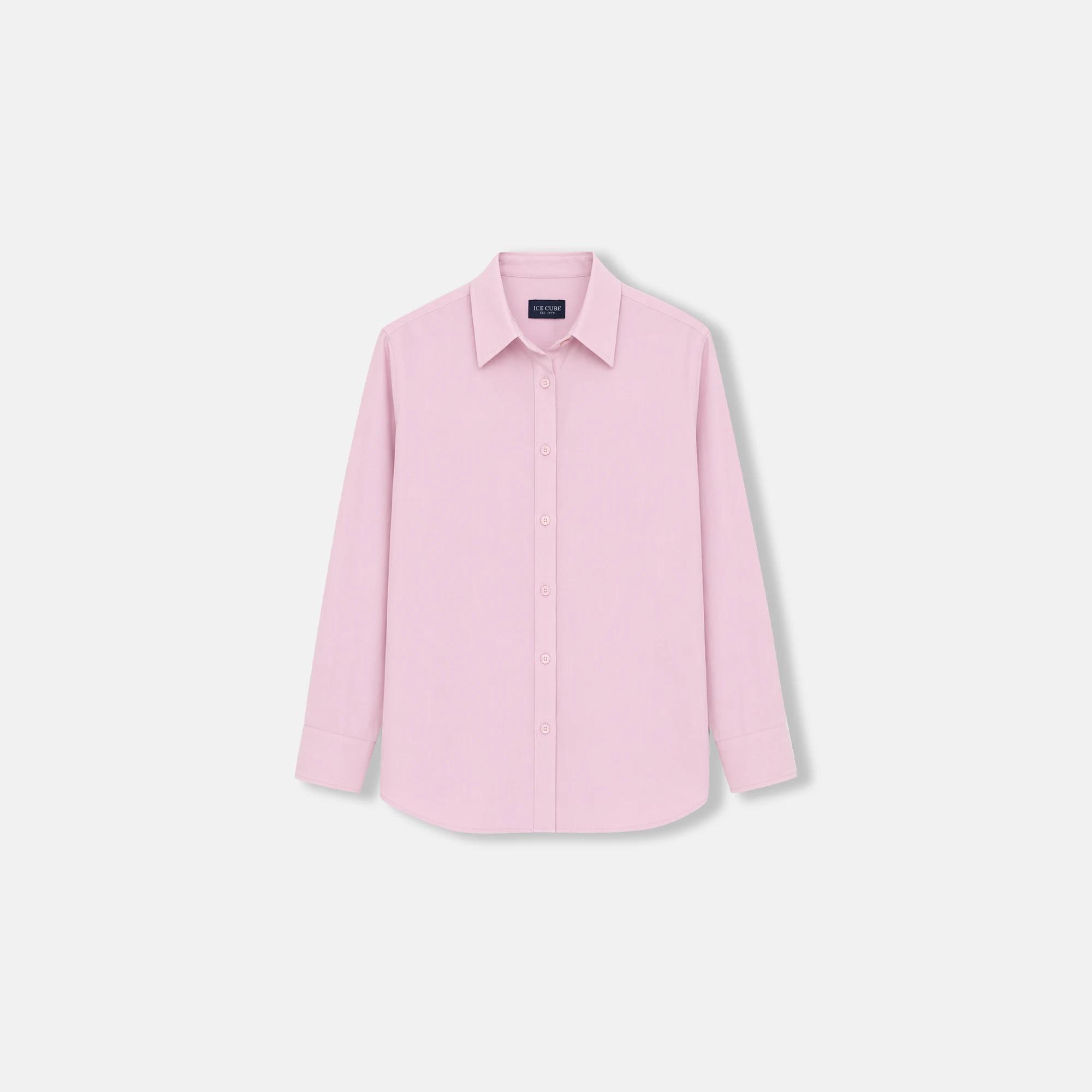 Women's long-sleeved button-front shirt - soft blend Thumbnail 1