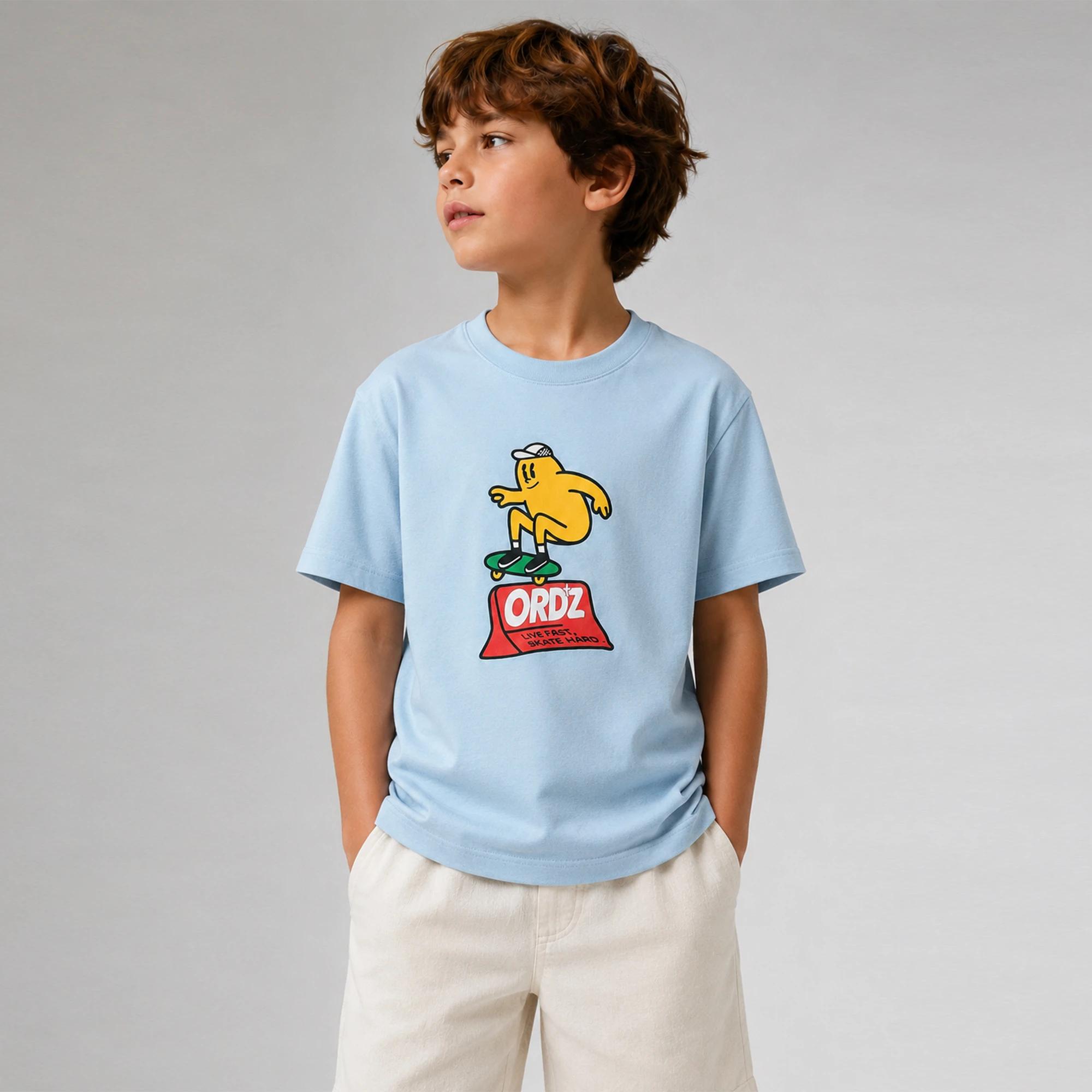 Boys' Short-Sleeve Pure Cotton Cartoon Tees Thumbnail 1
