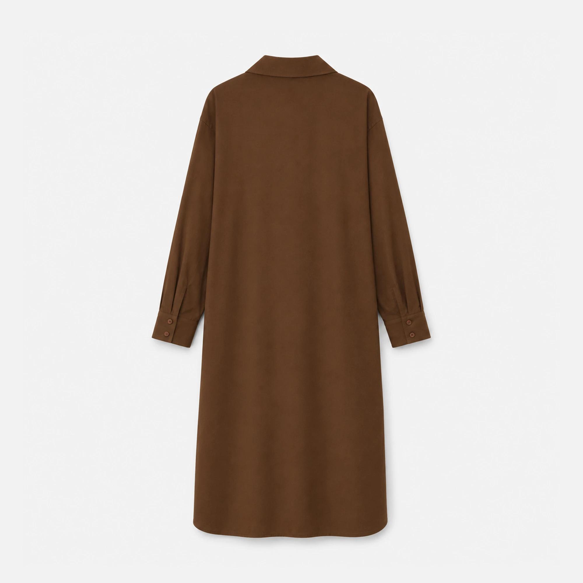 Women's  Longline Button-Down Dress media preview 4