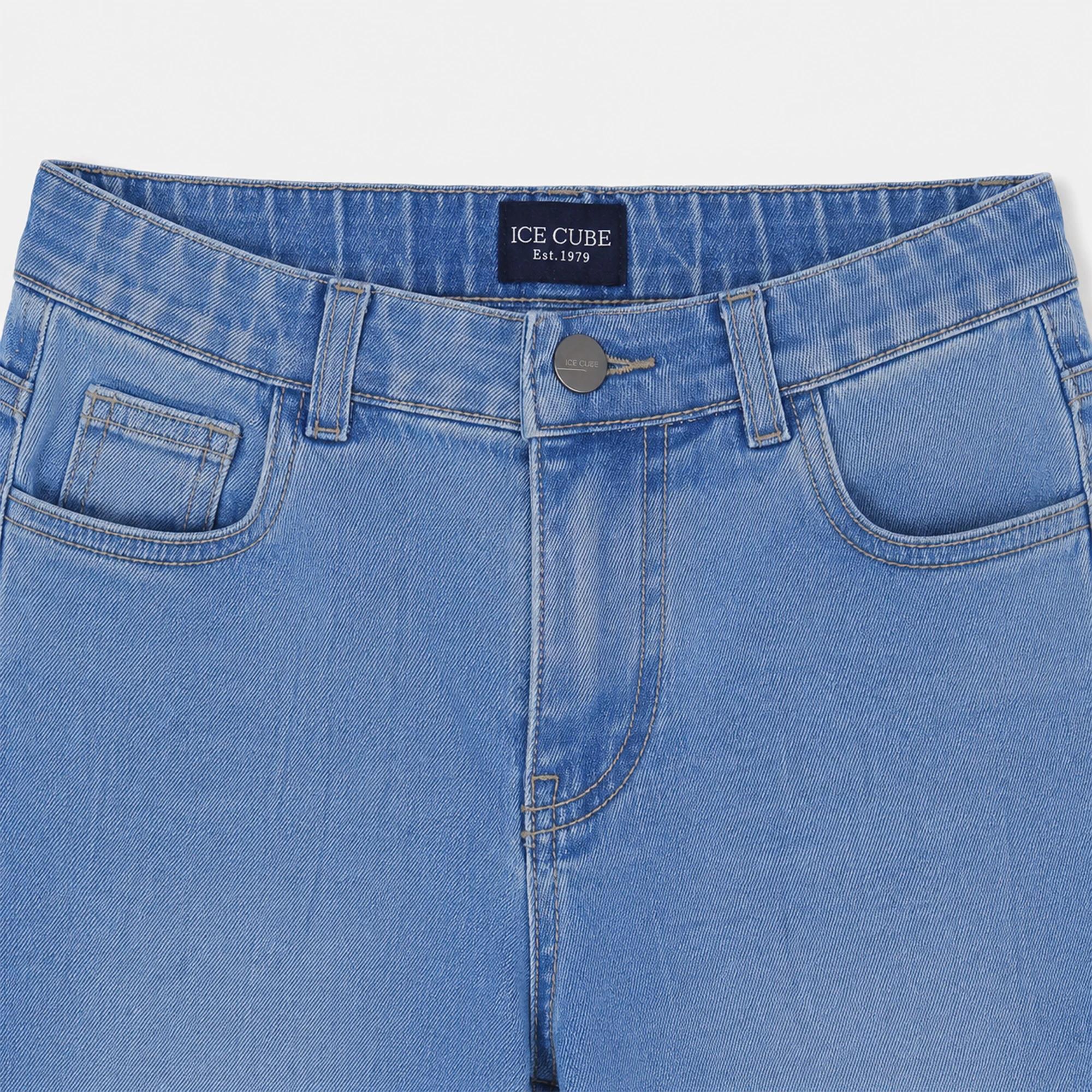 Boys Elastic Waist Stretch Denim Jeans media preview 2