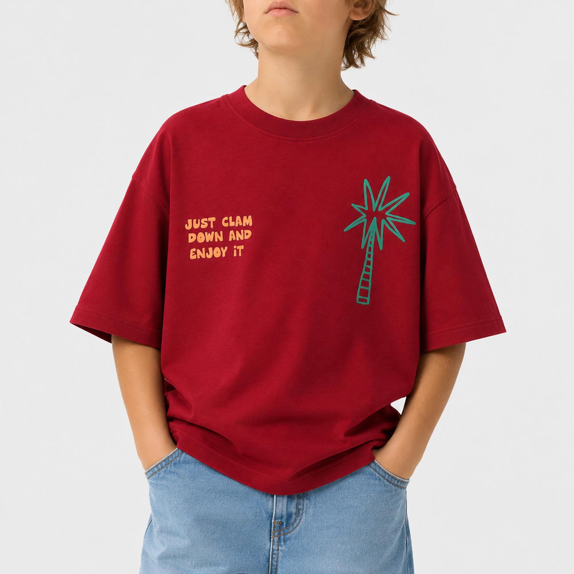 Printed cotton short-sleeved t-shirt for boys alternative product image