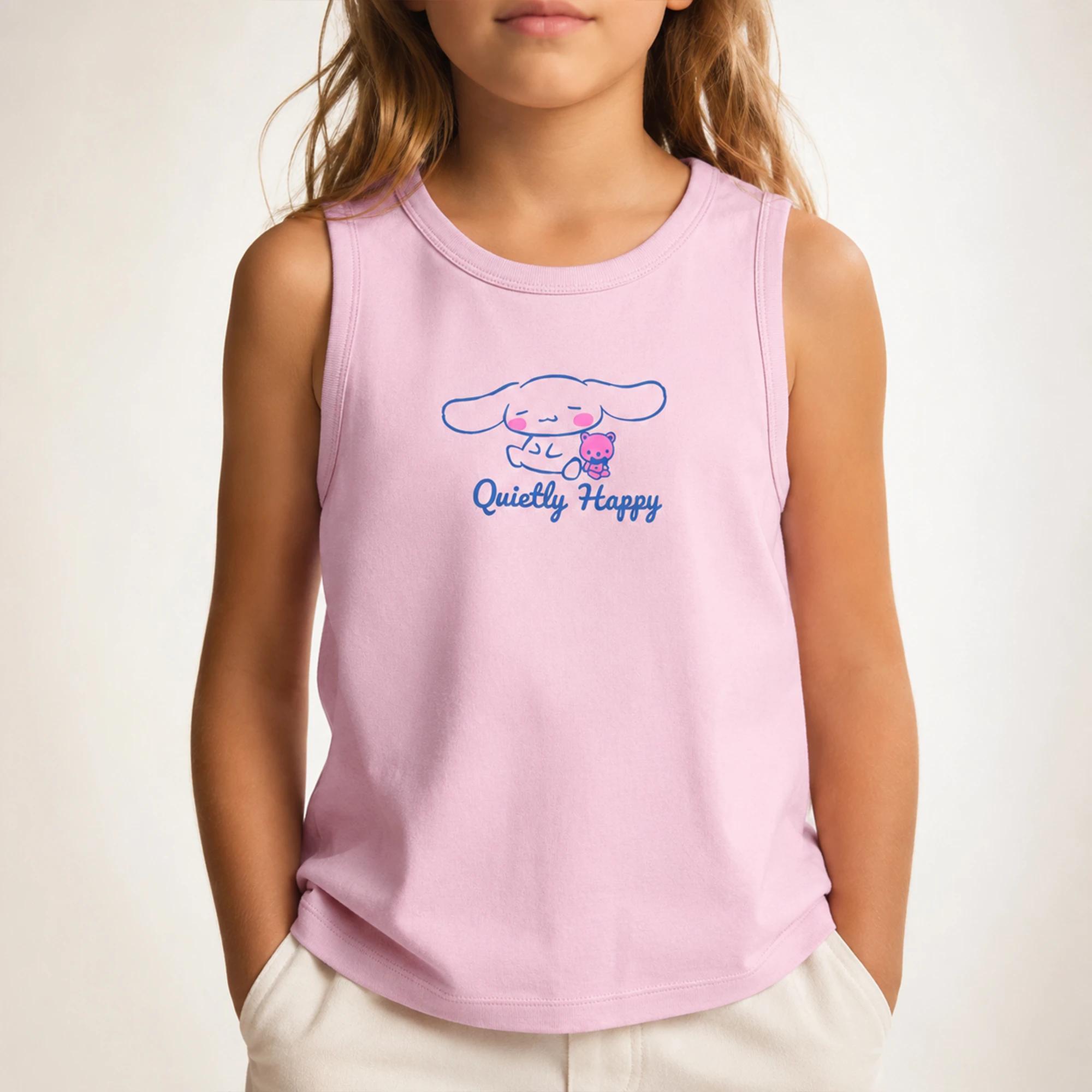 Girls' Casual Cotton Ribbed-Trim Tank Top alternative product image