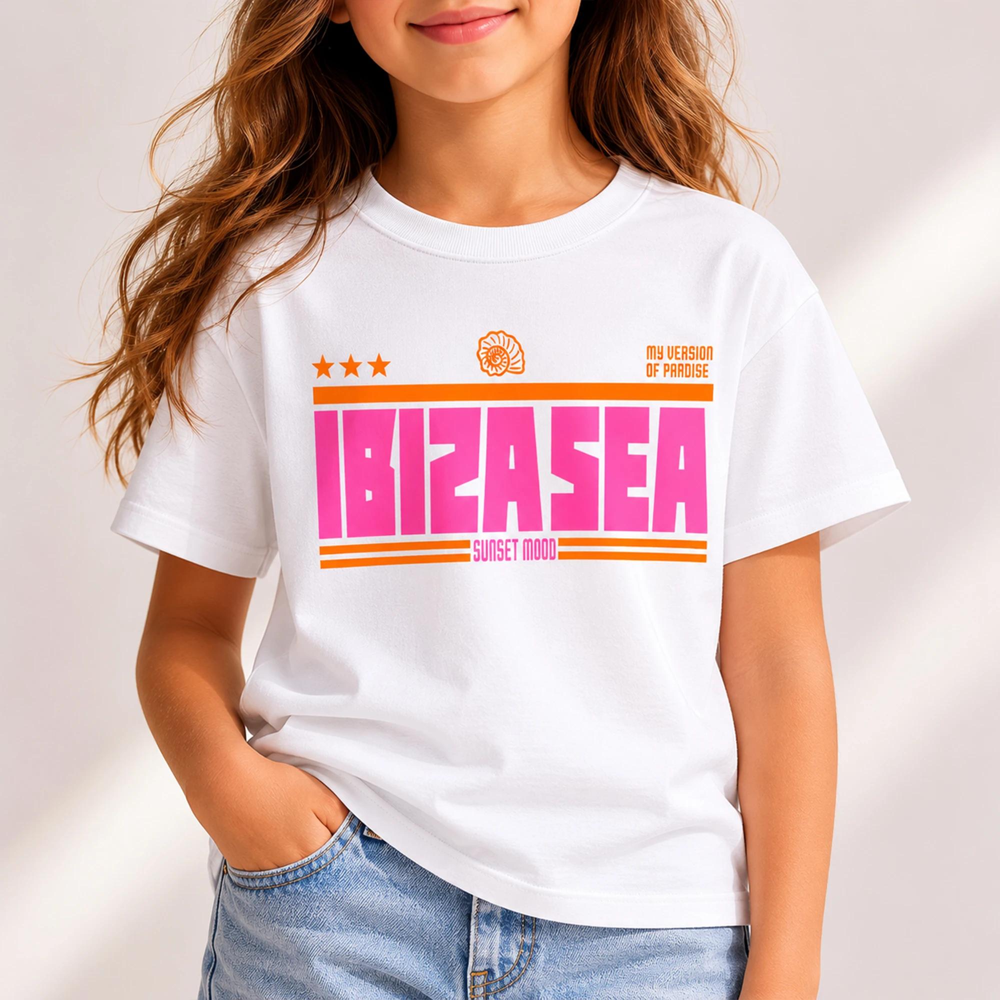 Girls' cropped t-shirt with print alternative product image