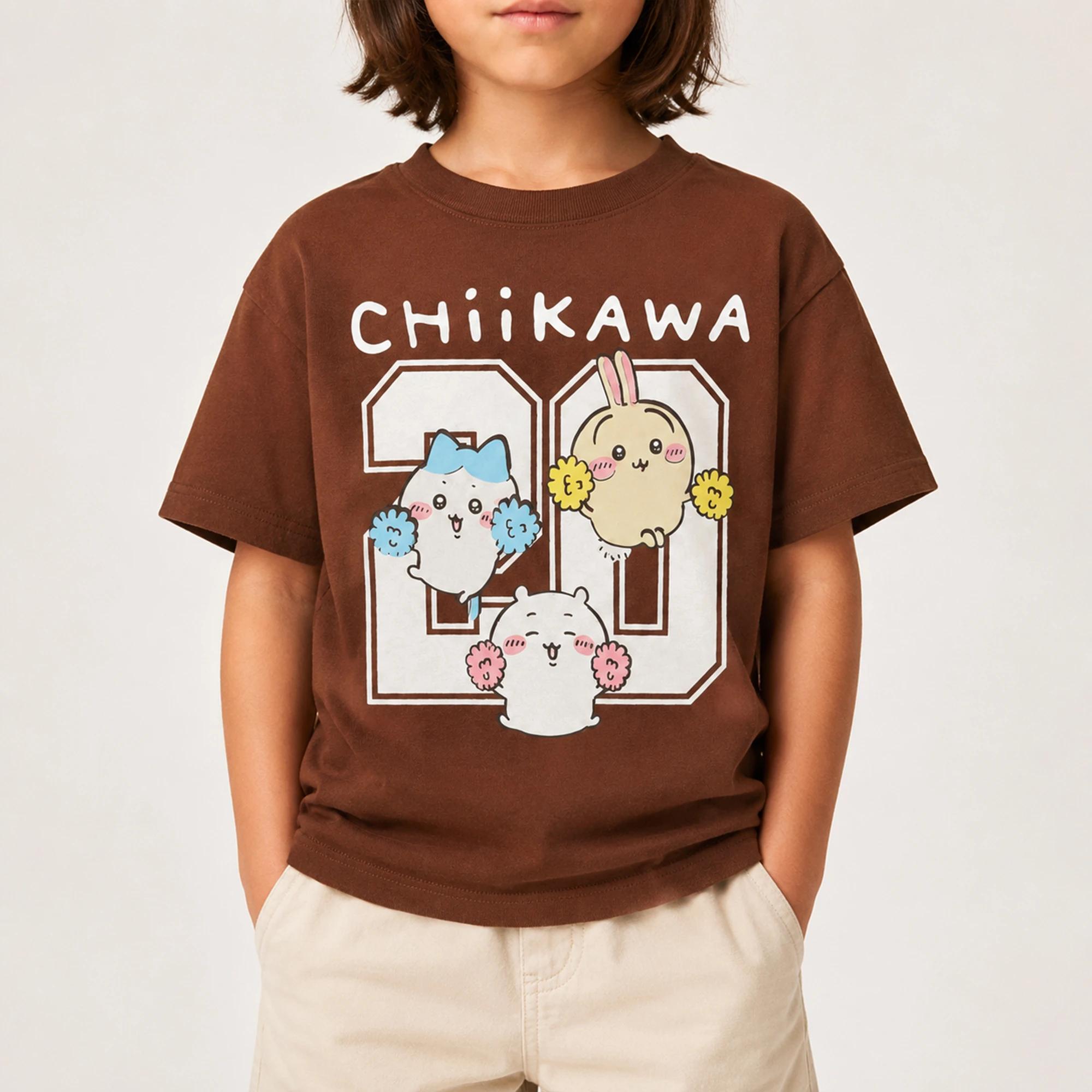 Girls' cropped t-shirt with print Thumbnail 1