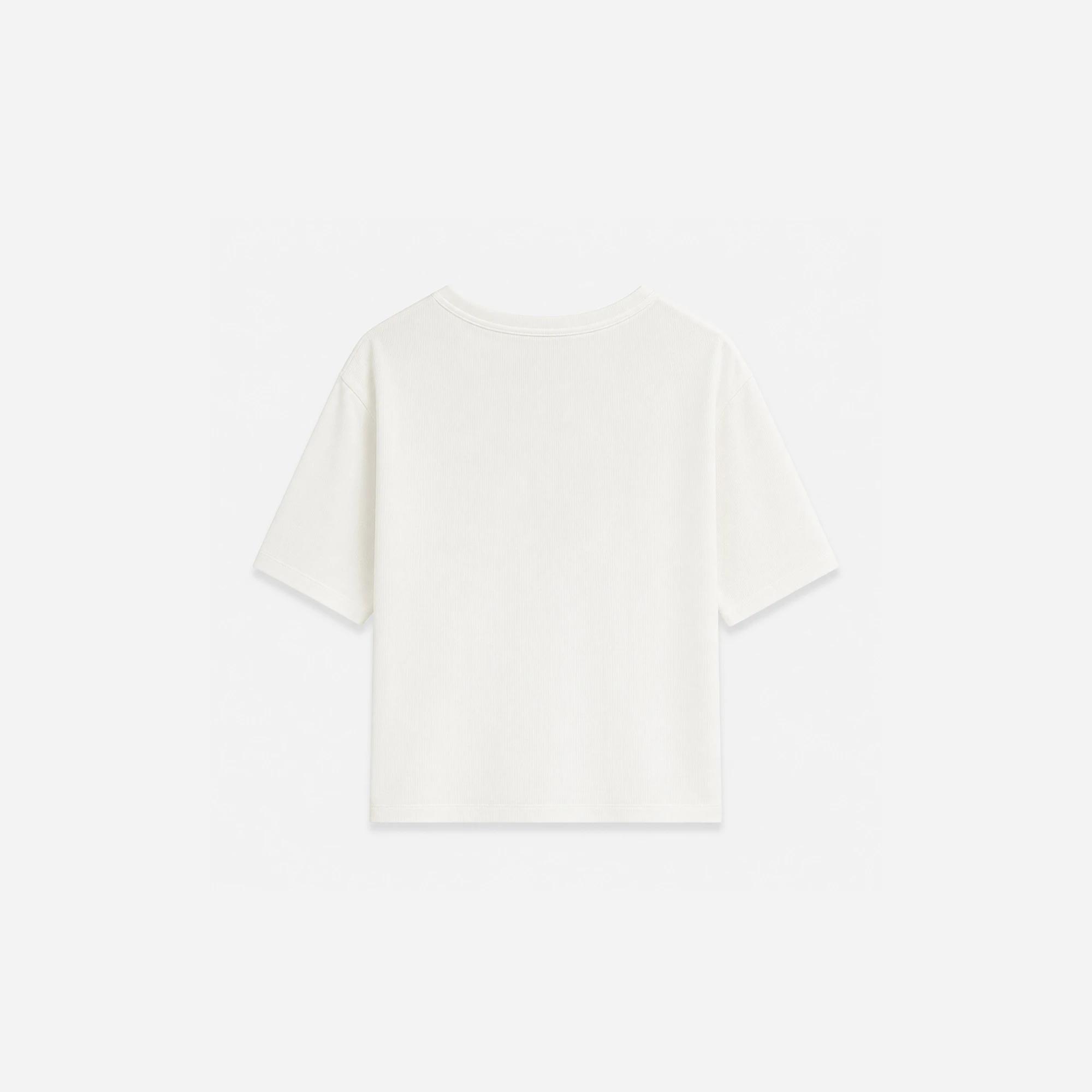 Women's Crewneck Short-Sleeve T-Shirt with Embroidered Graphic Accent media preview 4
