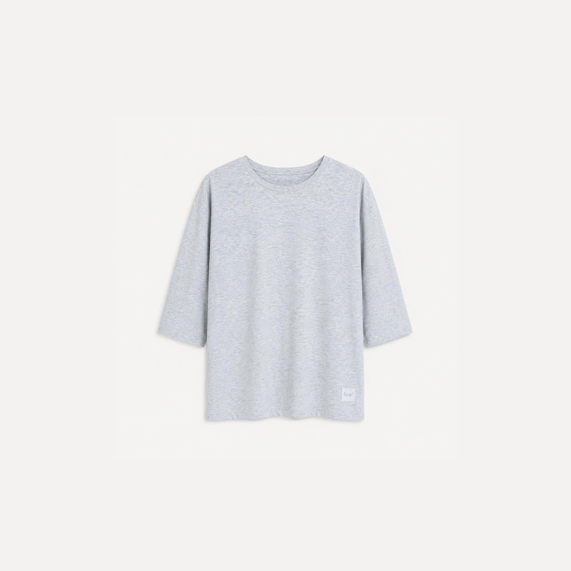 Women's Solid Color Crewneck Tee 3/4 Sleeves alternative product image