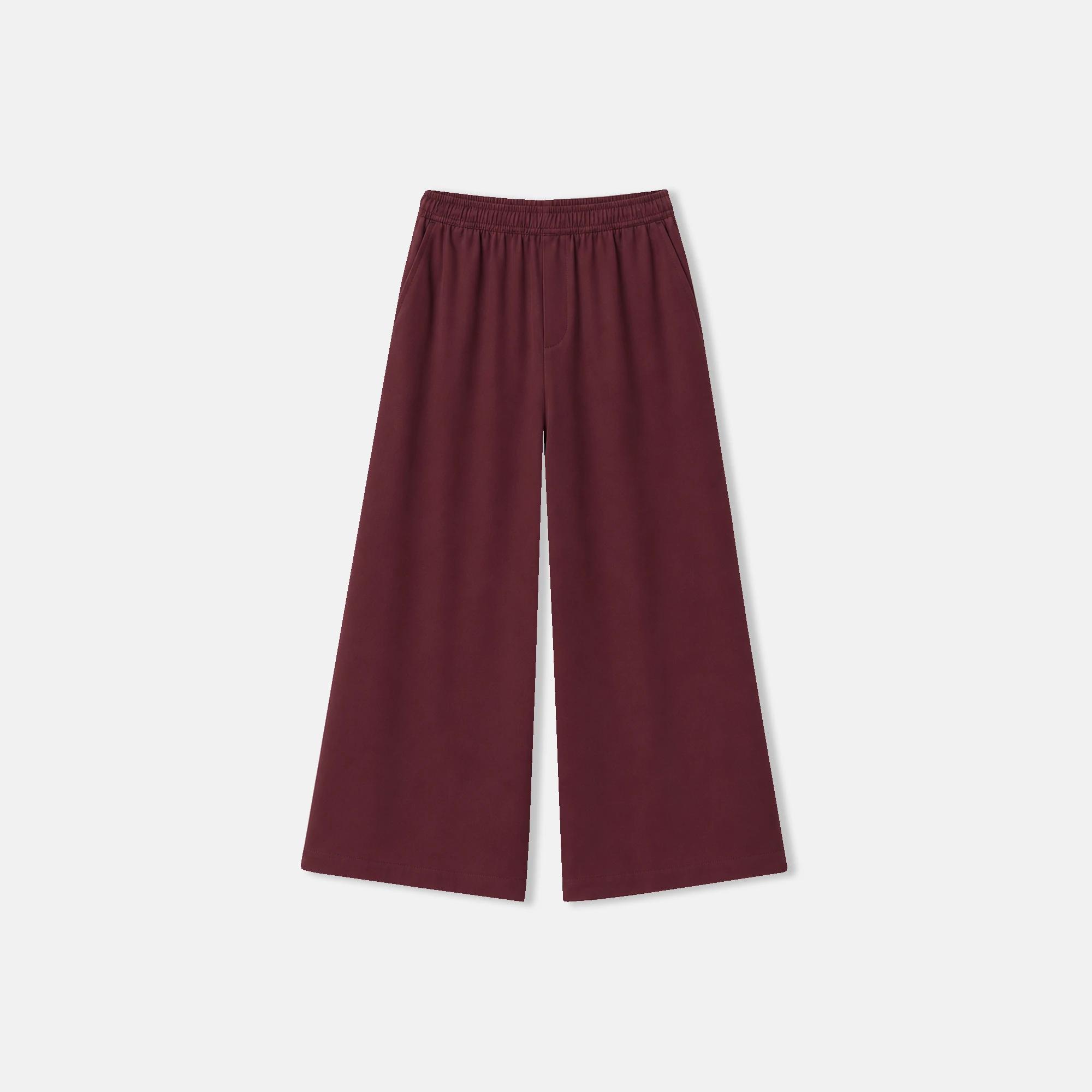 Women's wide-leg trousers with an elastic waist media preview 2