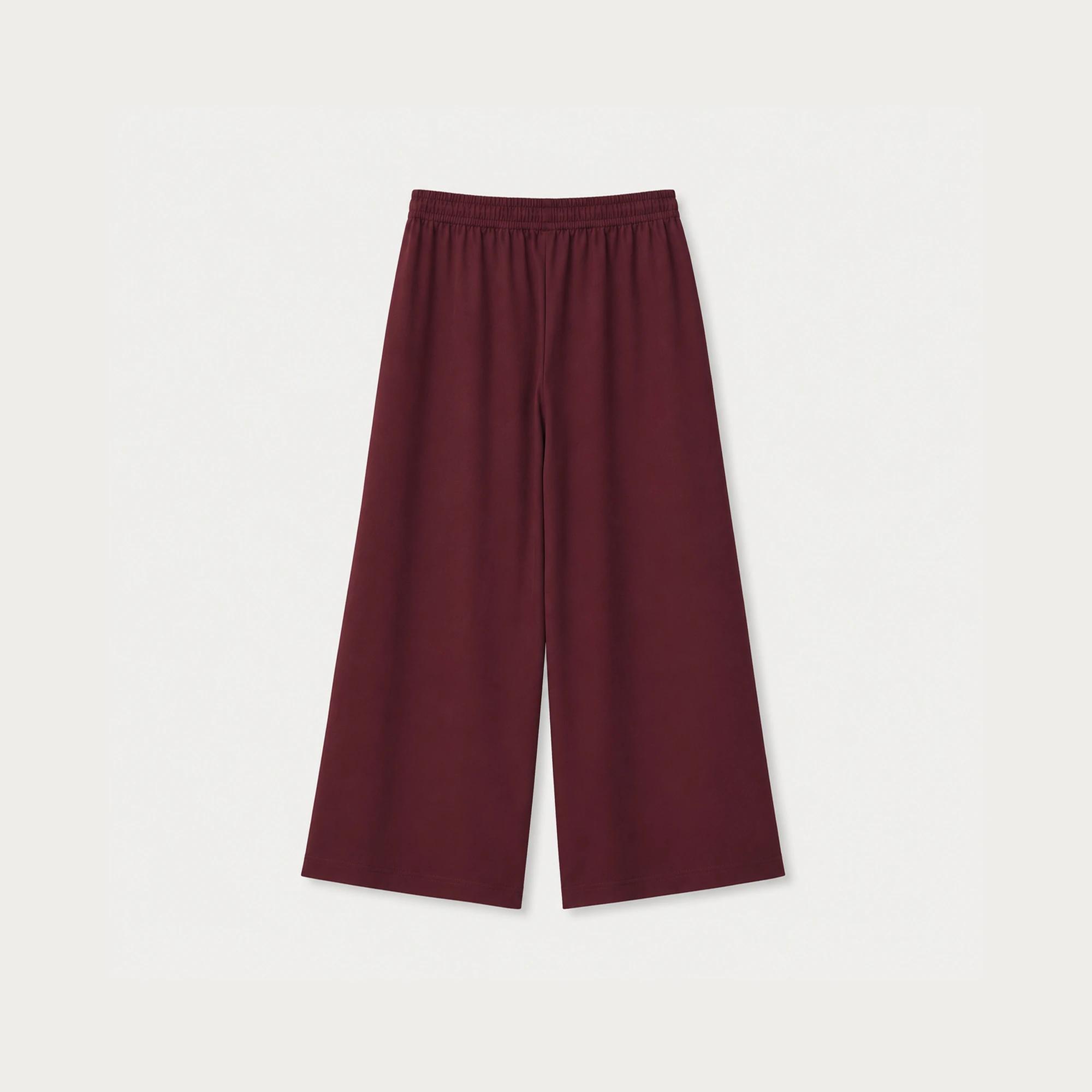 Women's wide-leg trousers with an elastic waist Thumbnail 4
